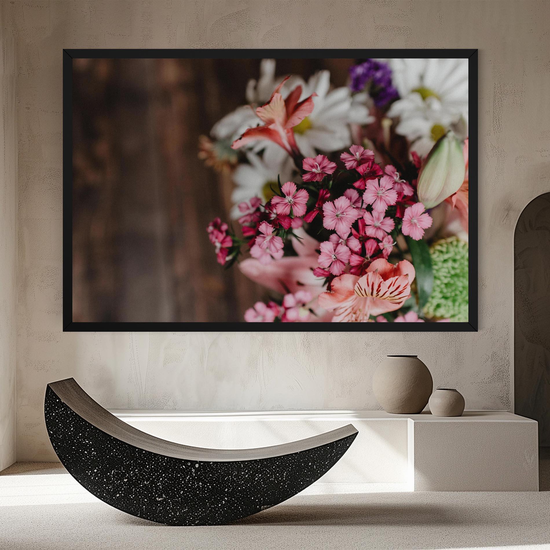 Vászonkép Small Flowers Bouquet mockup 8