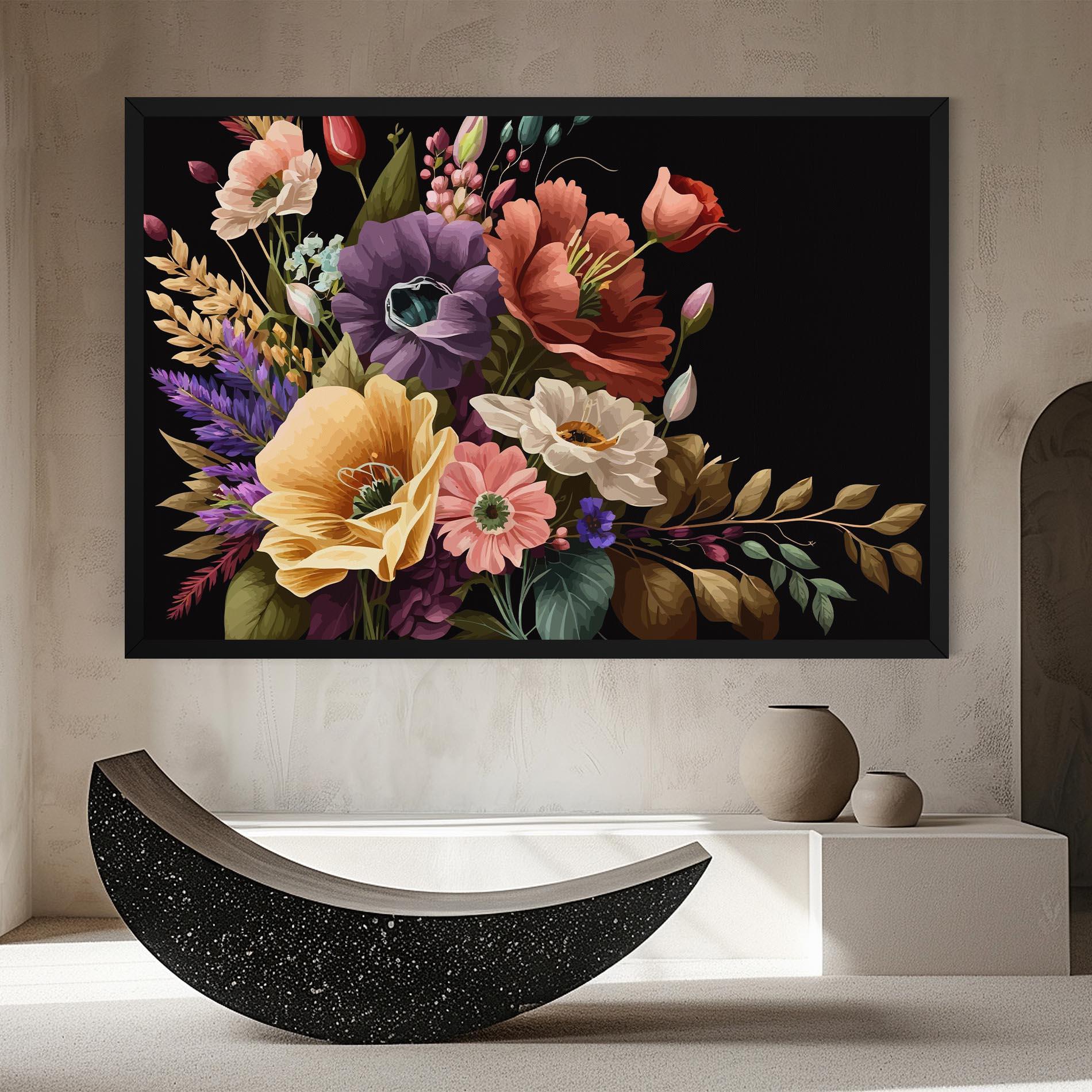 Vászonkép Vintage Bouquet Art mockup 8