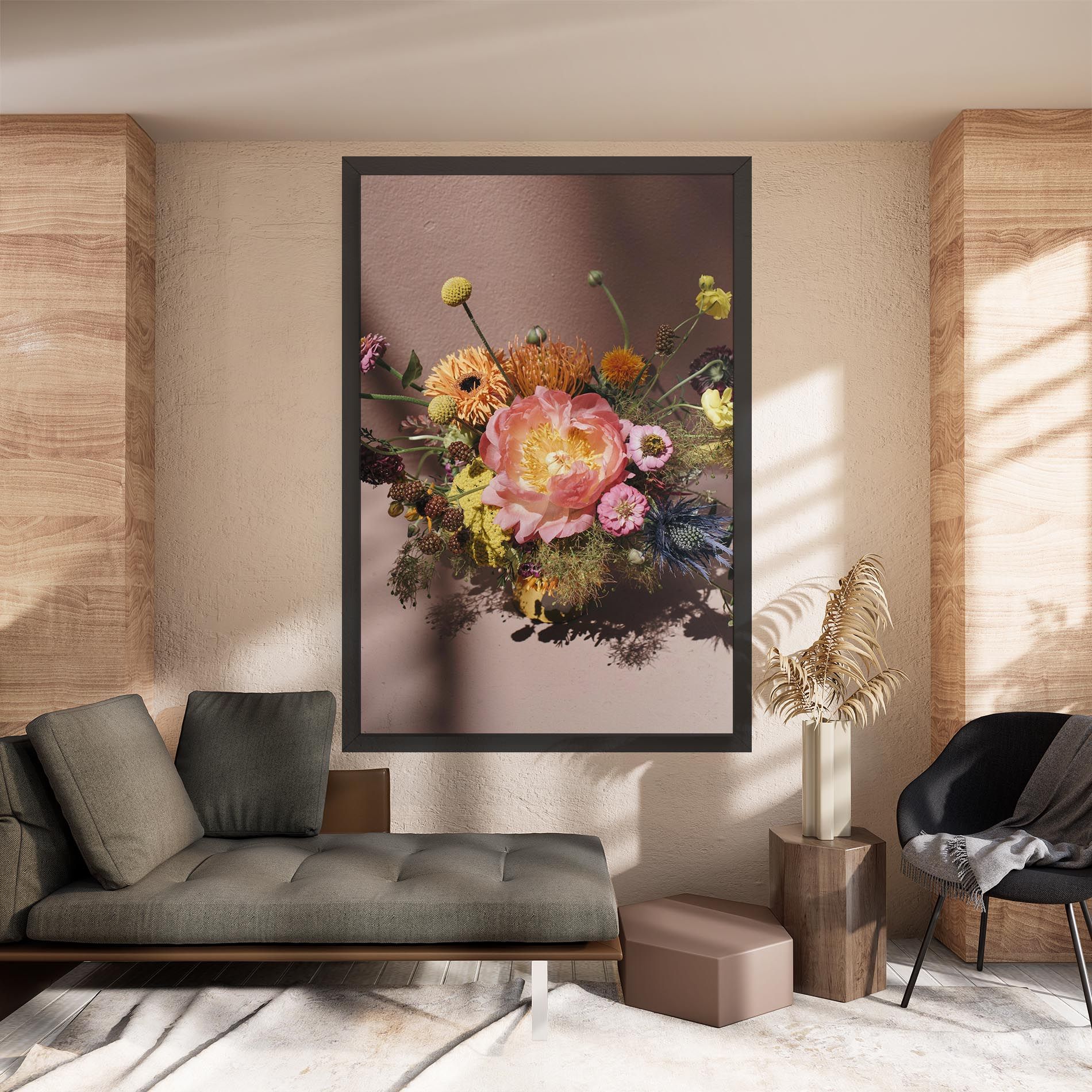 Pastel Orange Bouquet mockup 8