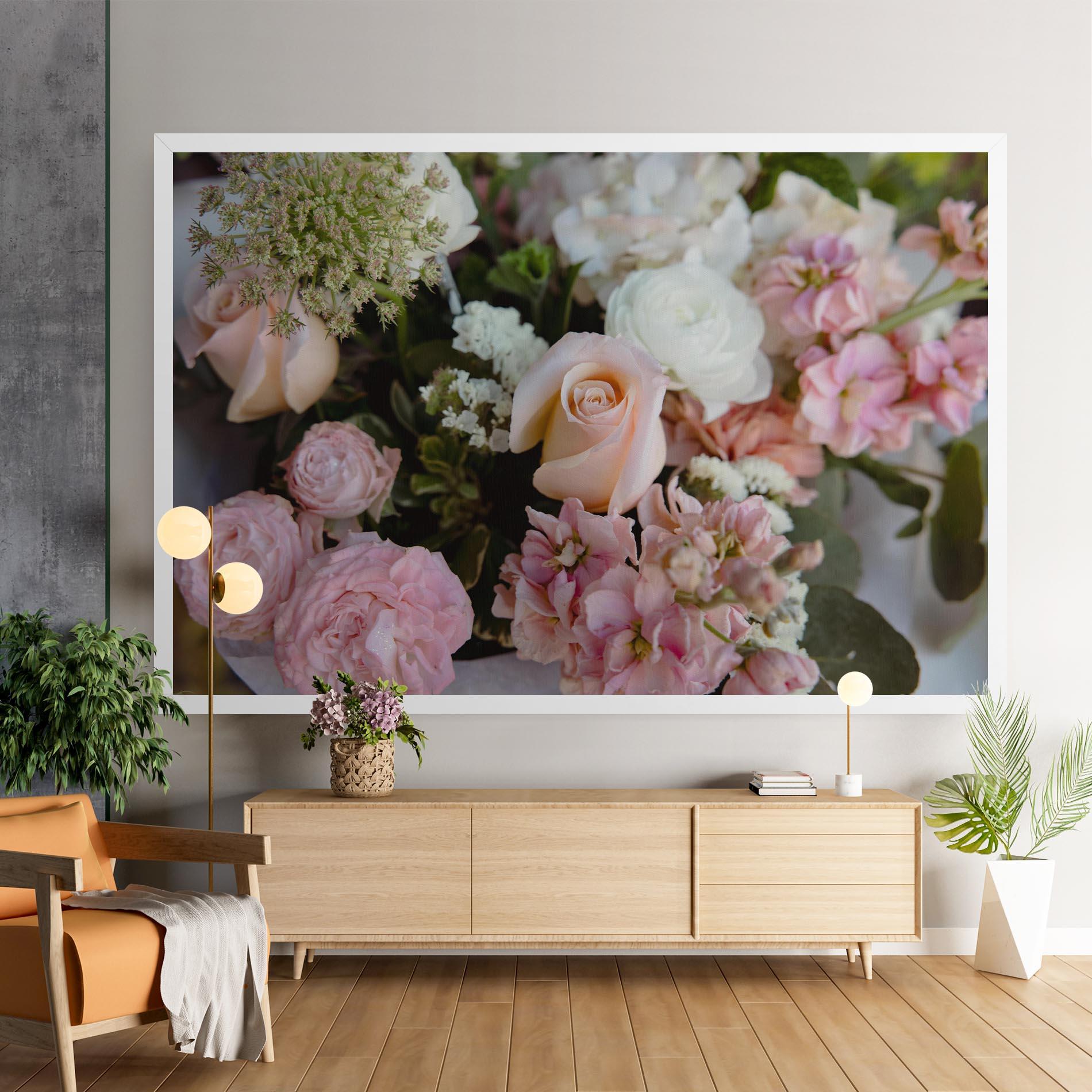 Vászonkép Beautiful Pink Pastel mockup 9