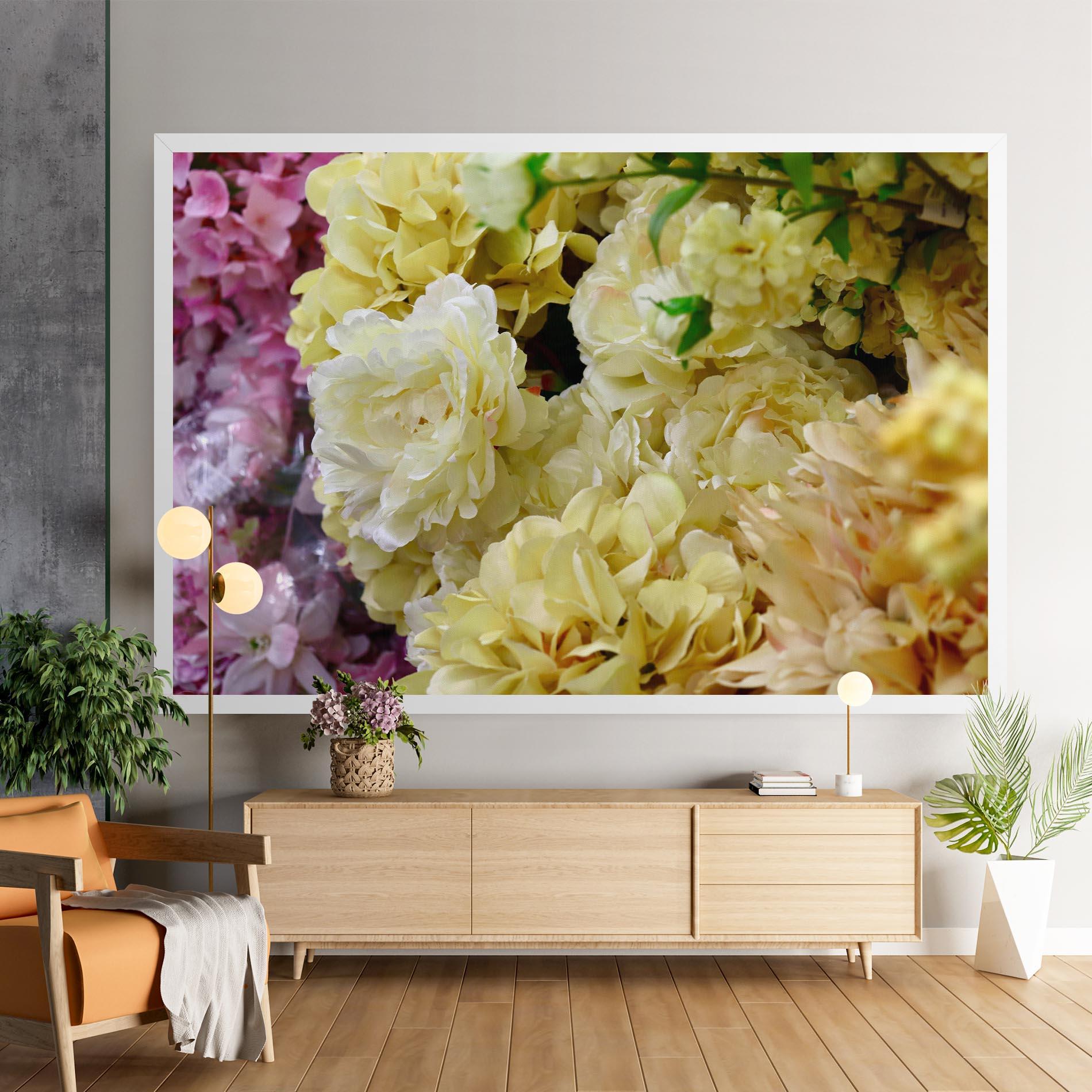 Vászonkép Beautiful Yellow Pastel mockup 9