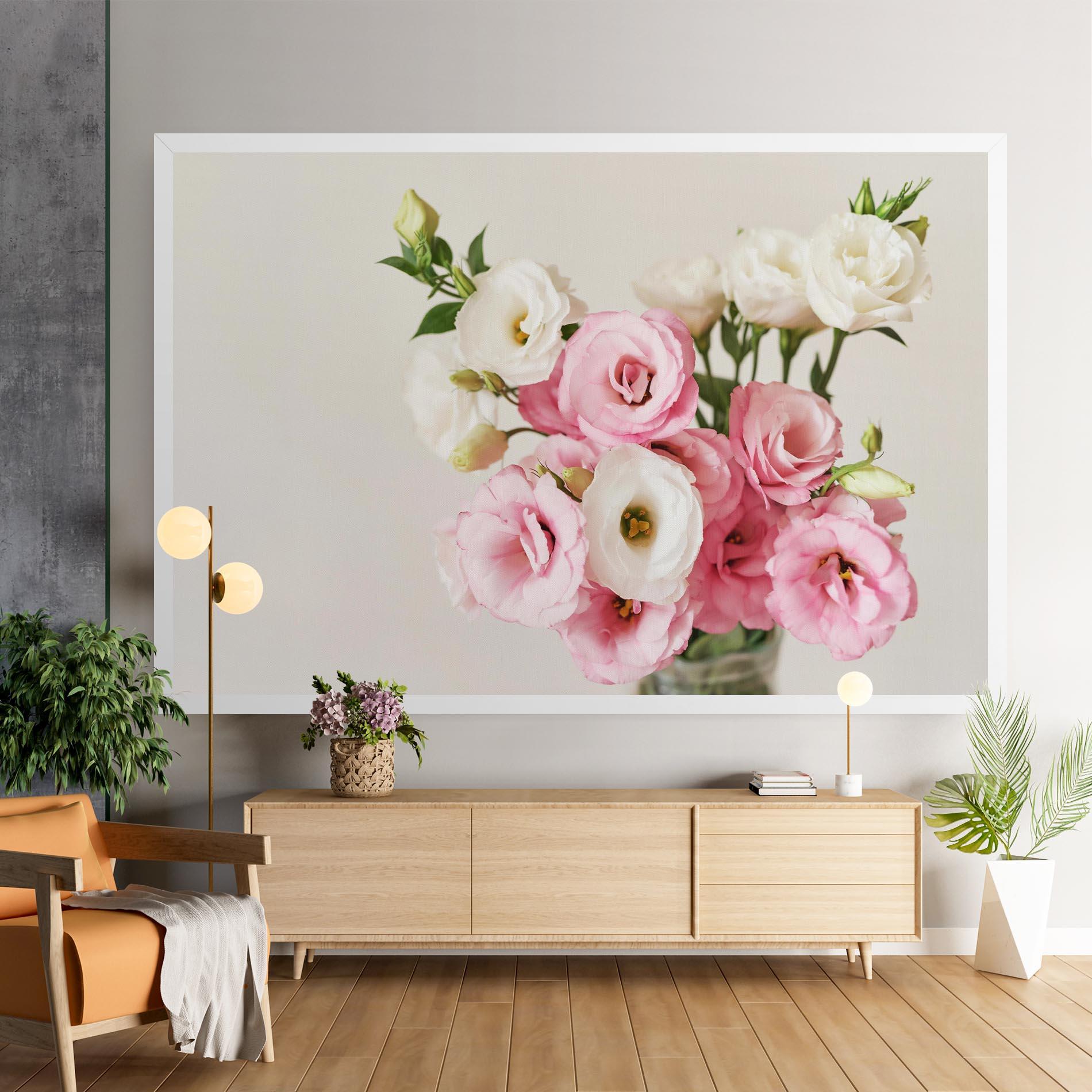 Vászonkép Cute Pink Flowers mockup 9