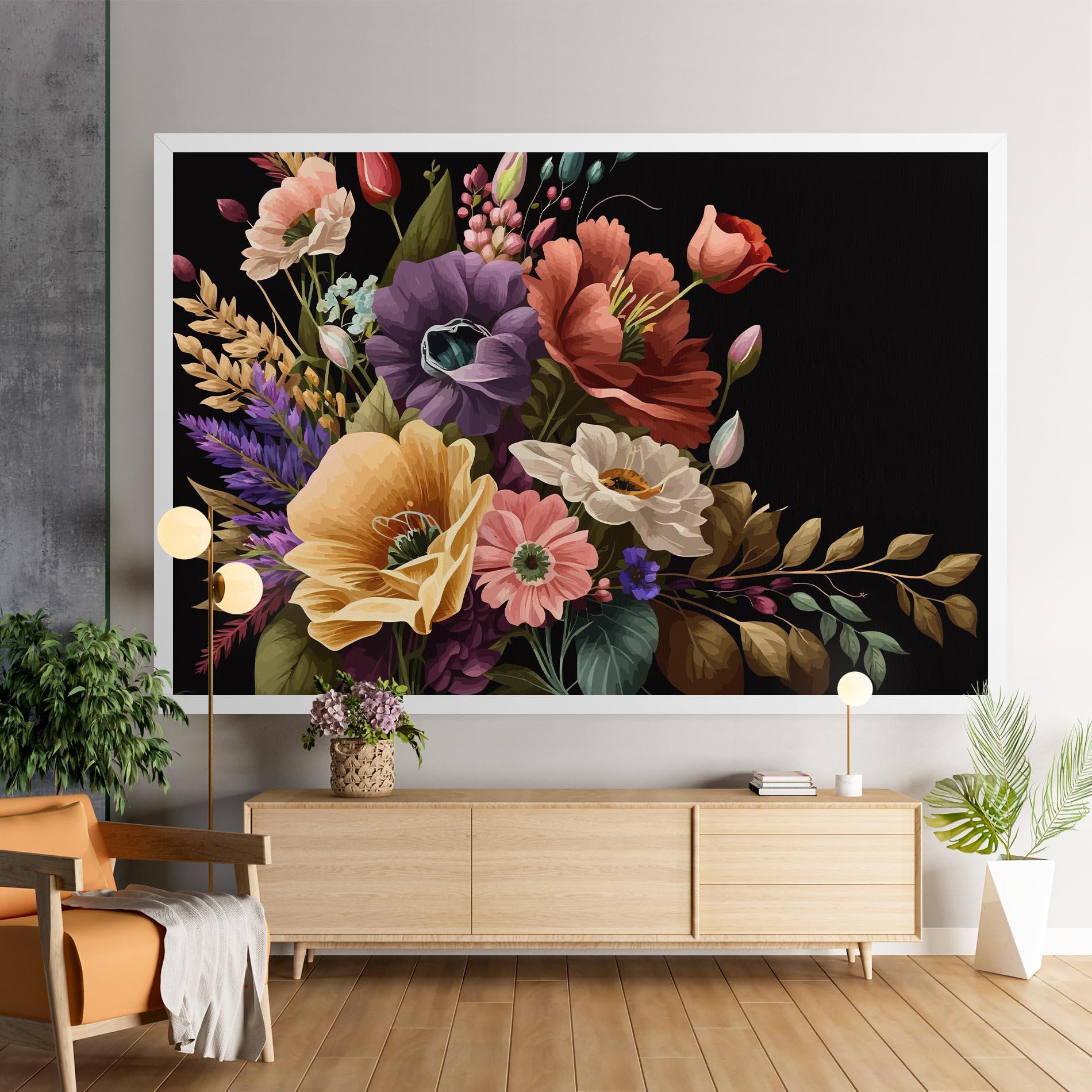 Vászonkép Vintage Bouquet Art mockup 9
