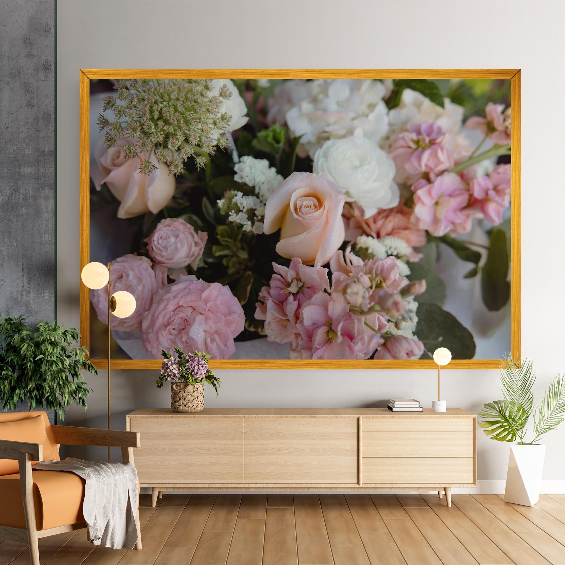 Vászonkép Beautiful Pink Pastel mockup 9