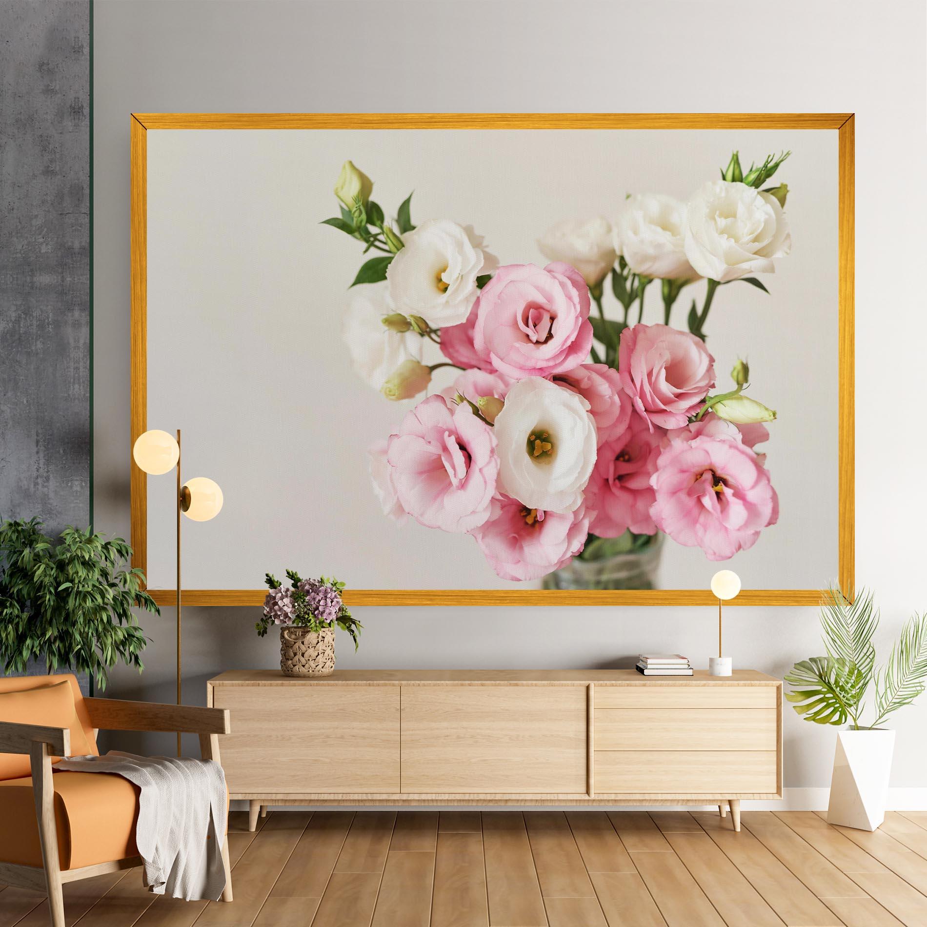 Vászonkép Cute Pink Flowers mockup 9