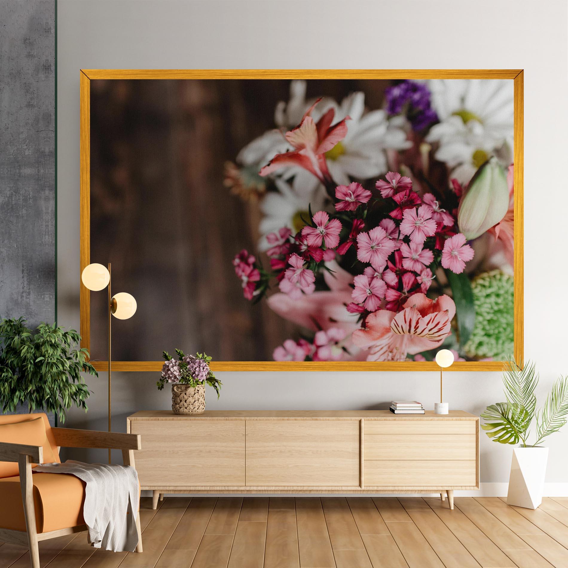 Vászonkép Small Flowers Bouquet mockup 9