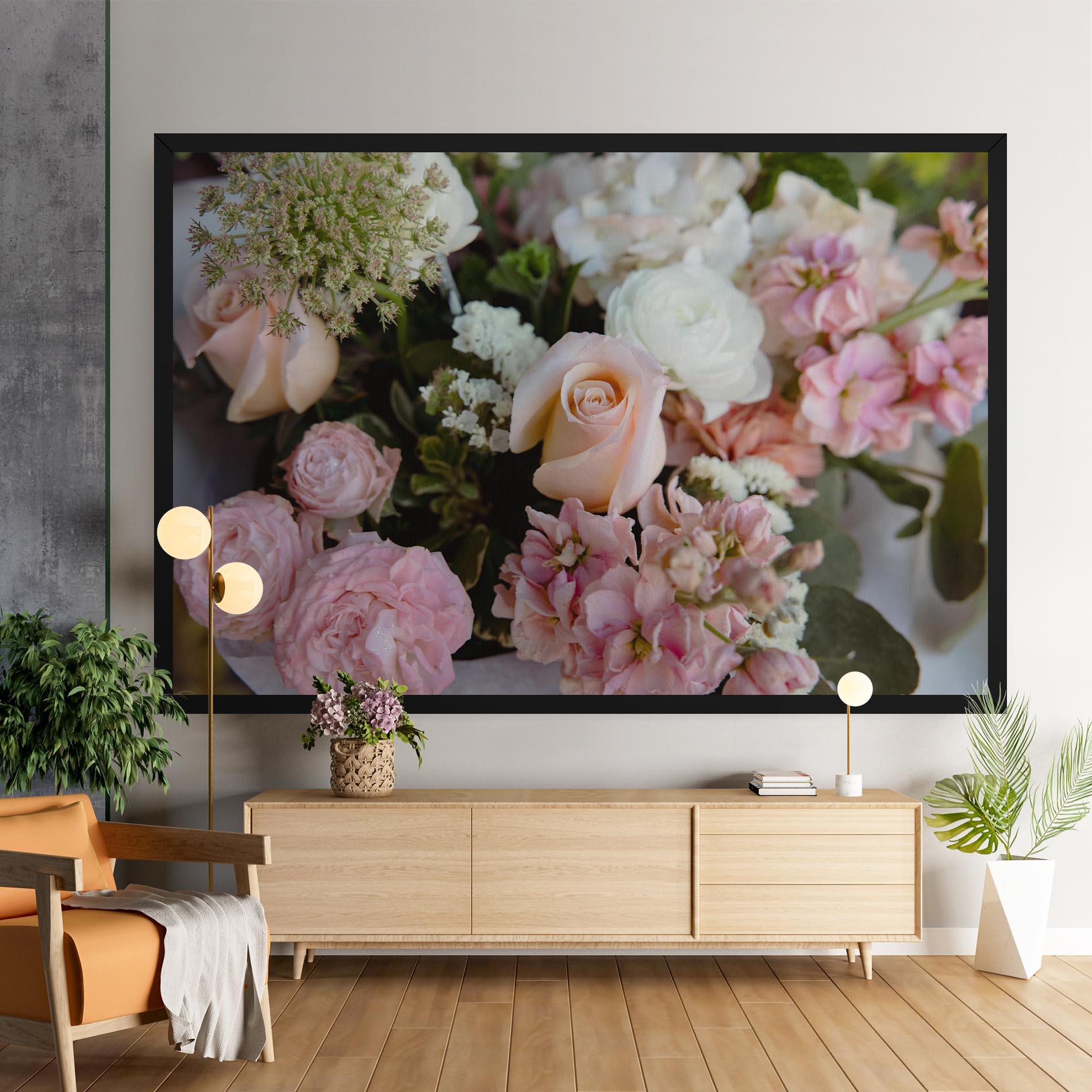 Vászonkép Beautiful Pink Pastel mockup 9