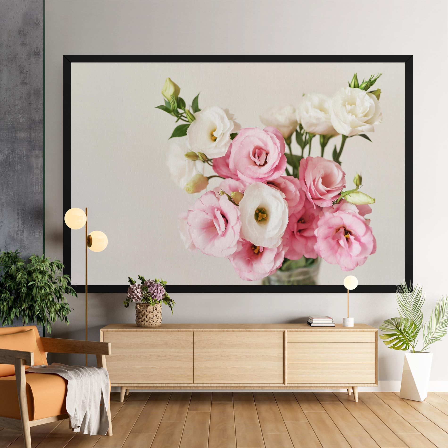 Vászonkép Cute Pink Flowers mockup 9