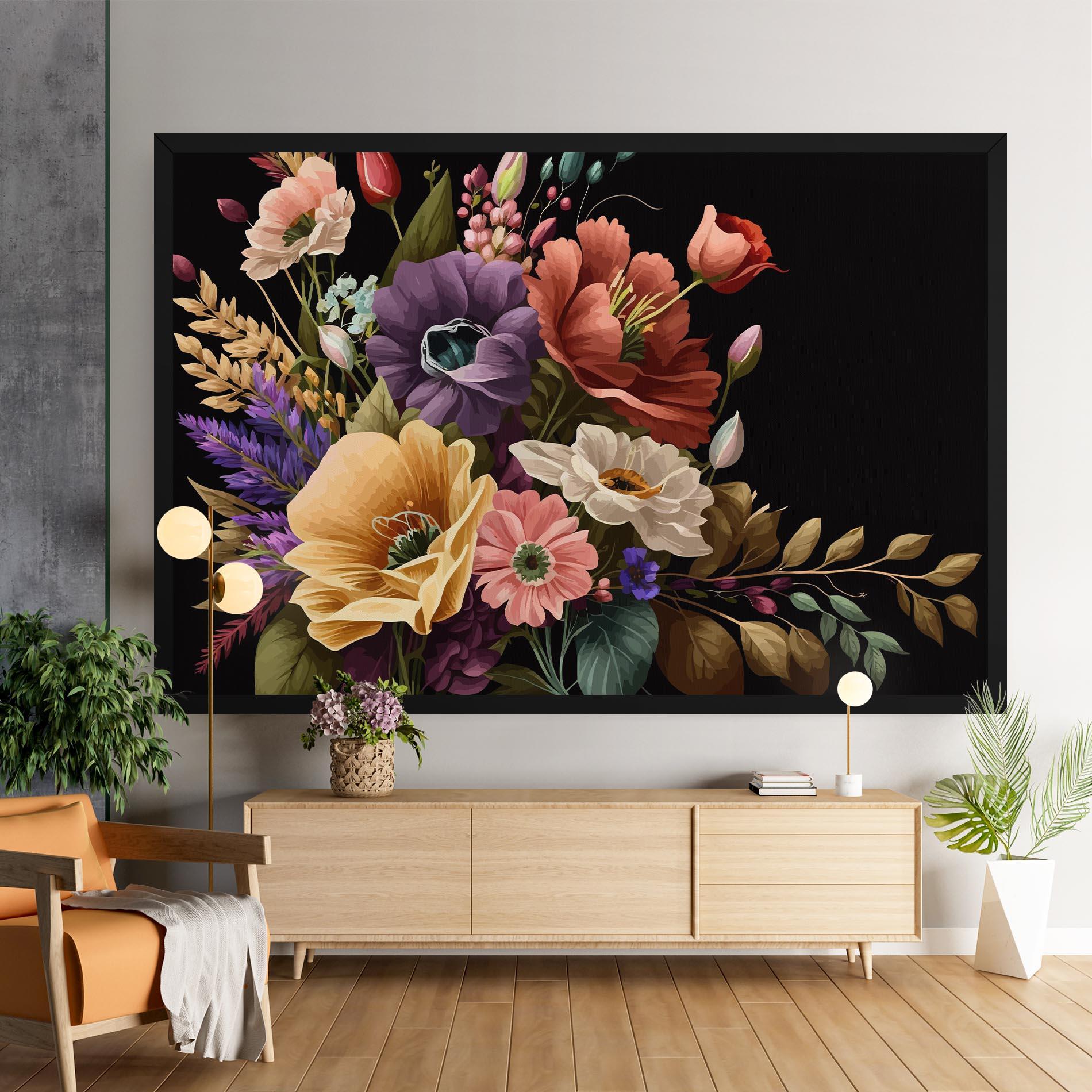 Vászonkép Vintage Bouquet Art mockup 9