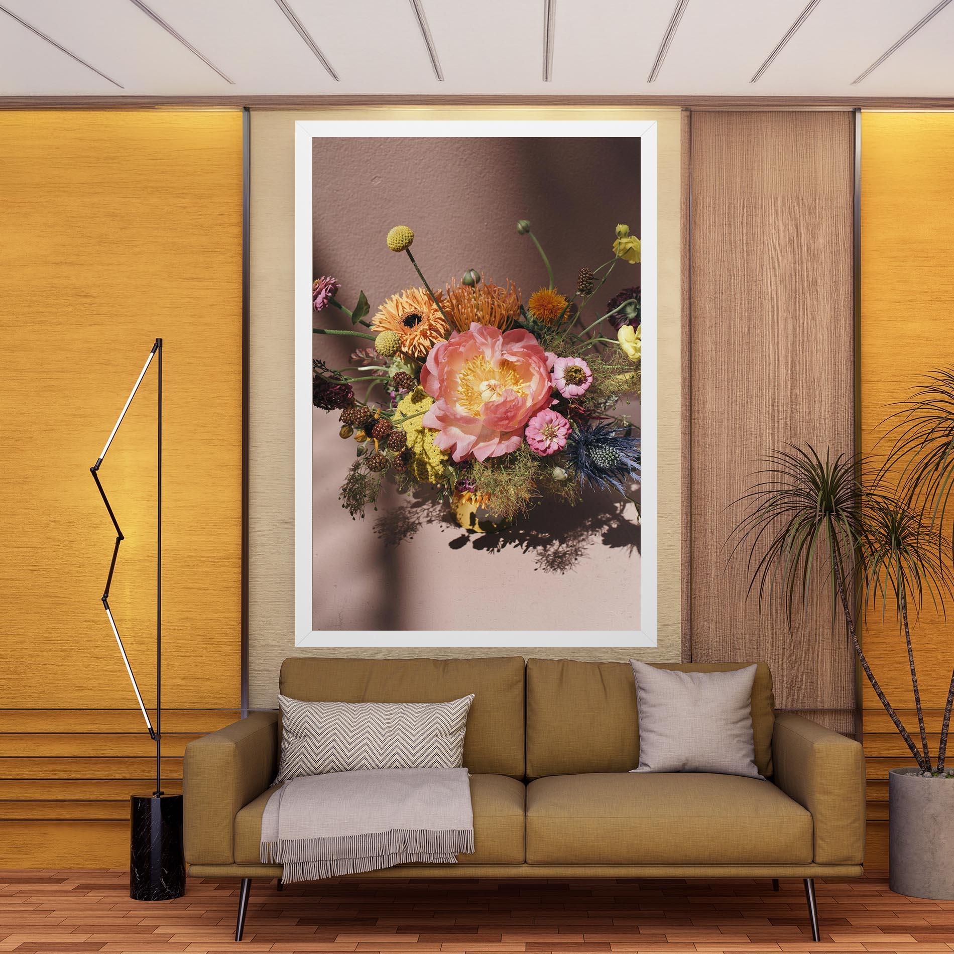 Vászonkép Pastel Orange Bouquet mockup 9