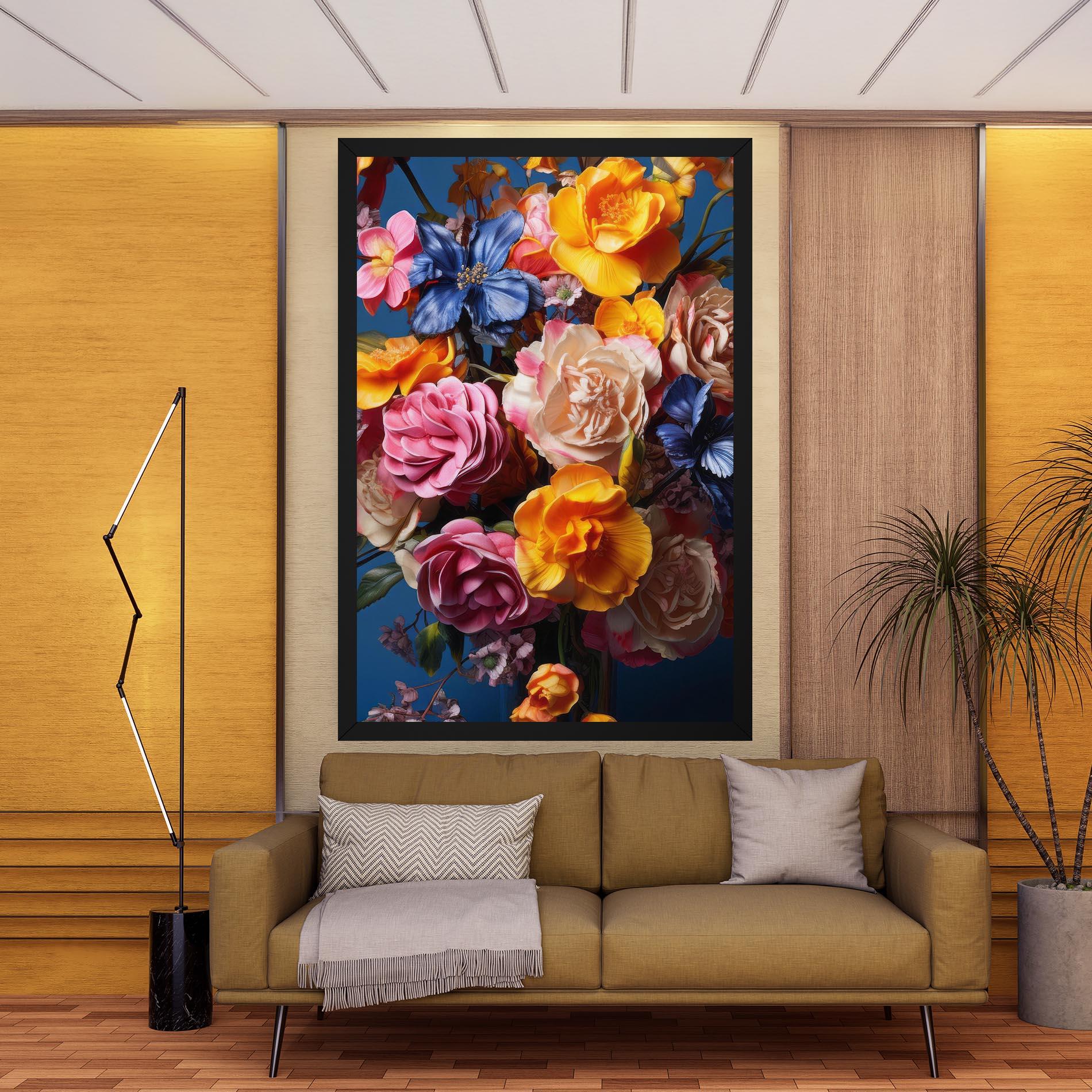Vászonkép Colorful Flower Bouquet mockup 9