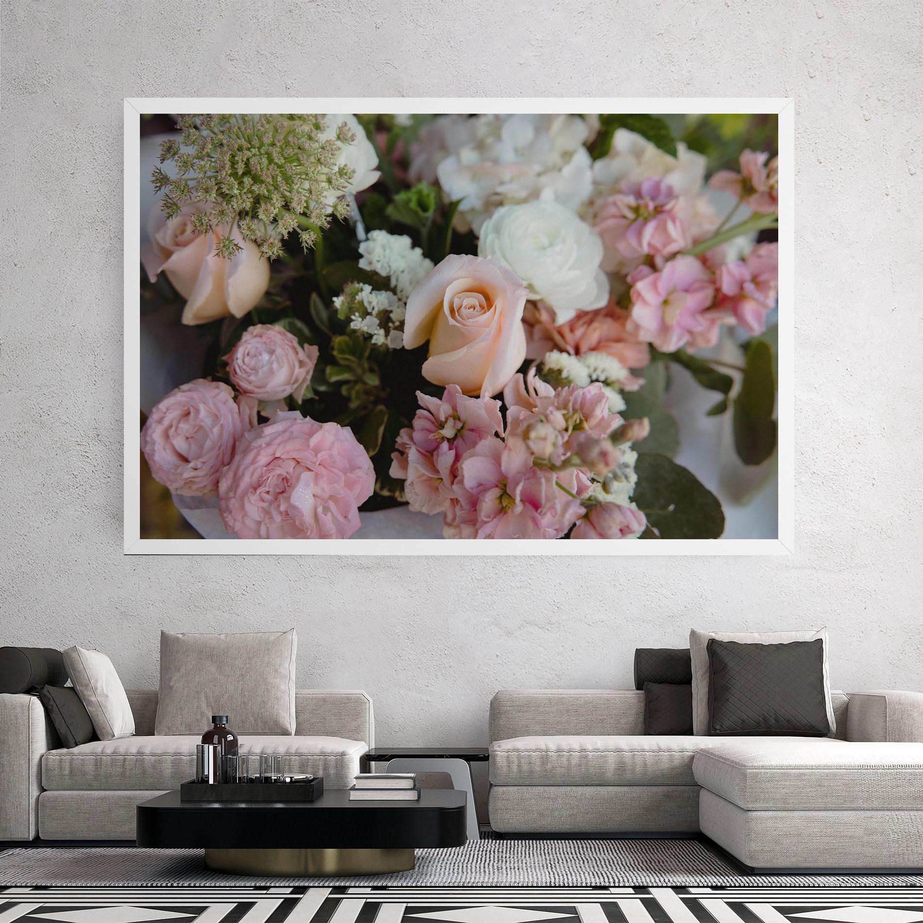 Vászonkép Beautiful Pink Pastel mockup 2