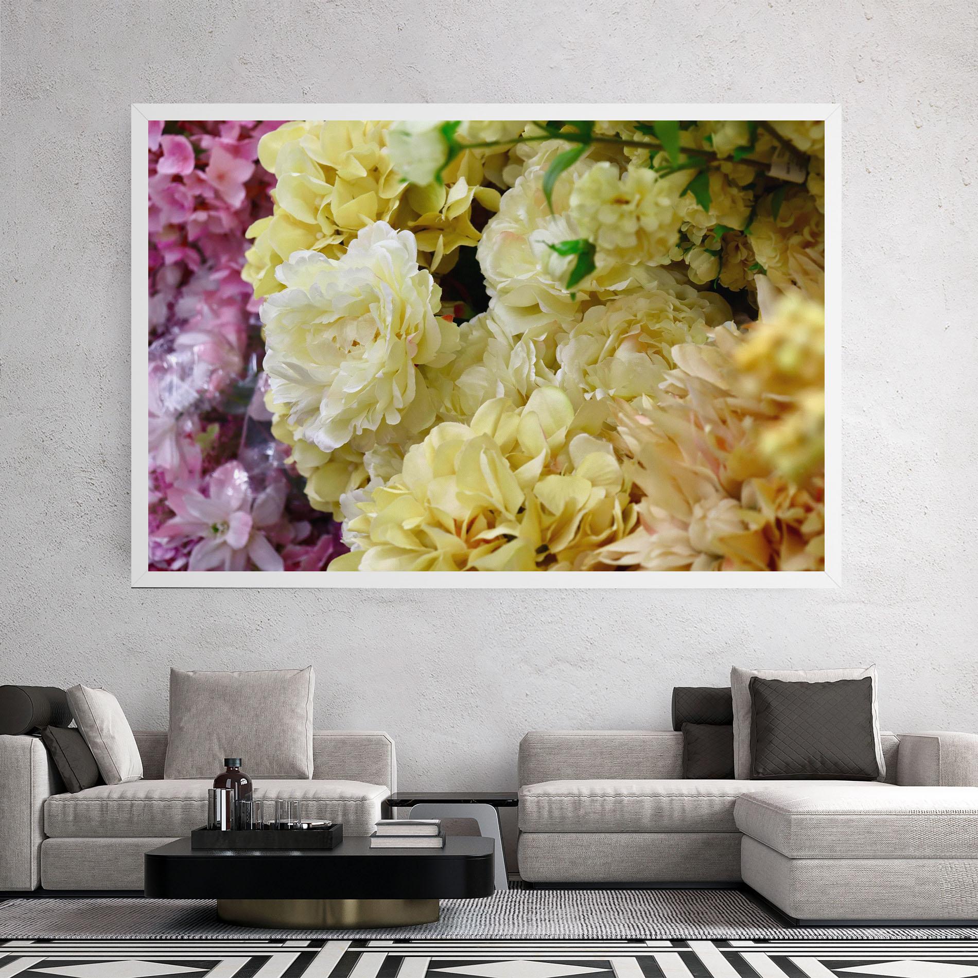 Vászonkép Beautiful Yellow Pastel mockup 2