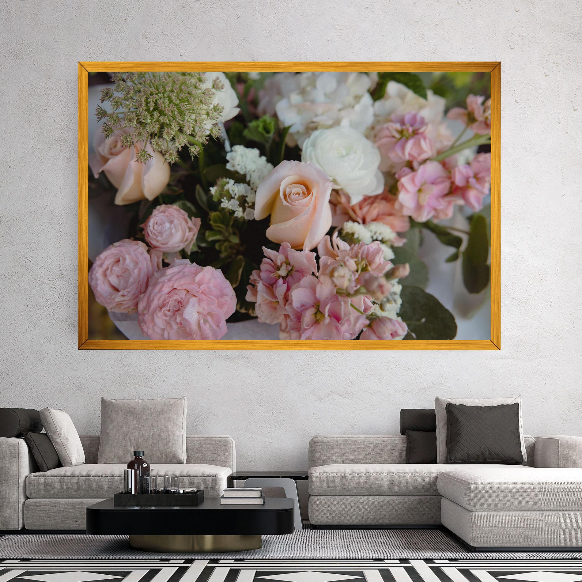 Vászonkép Beautiful Pink Pastel mockup 2