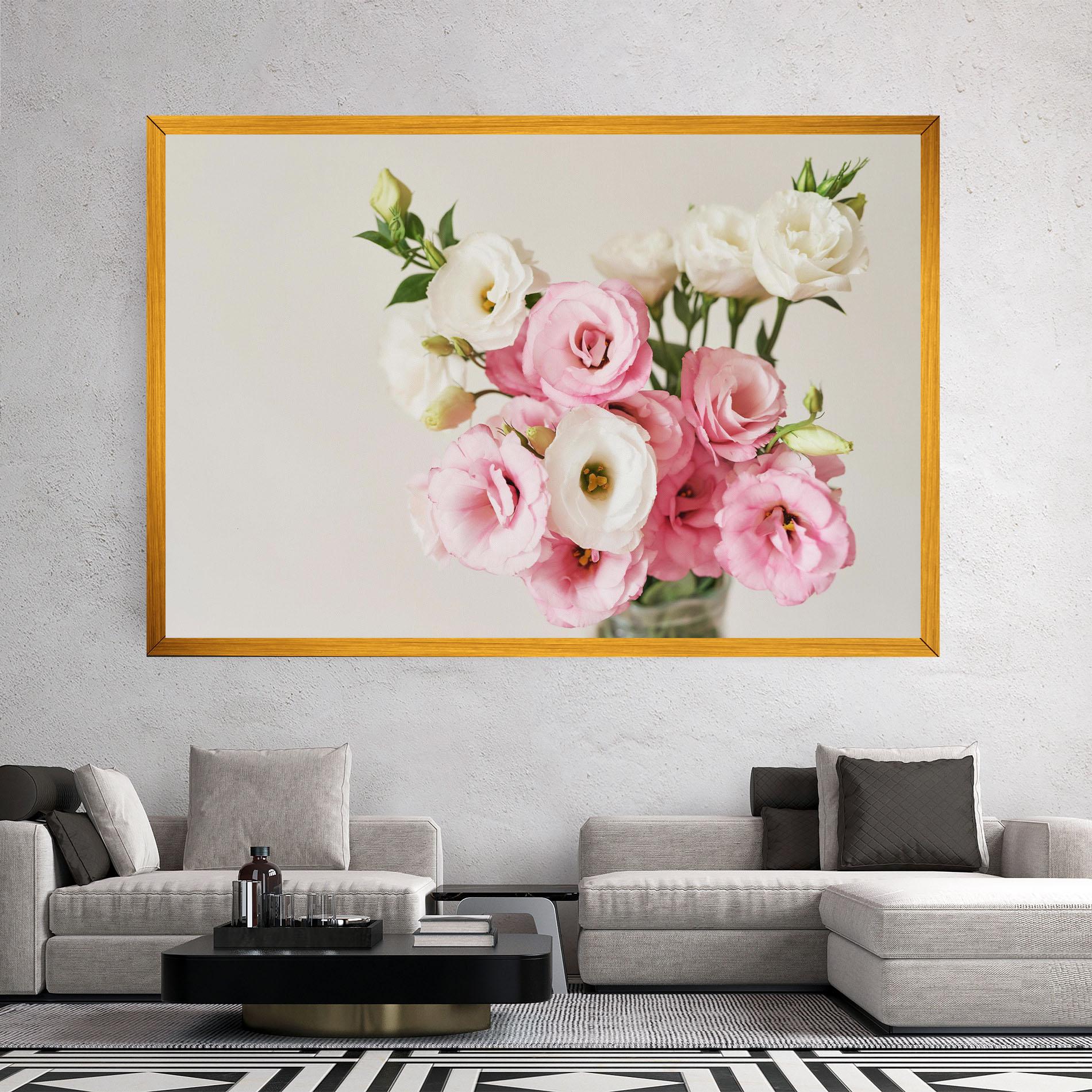 Vászonkép Cute Pink Flowers mockup 2