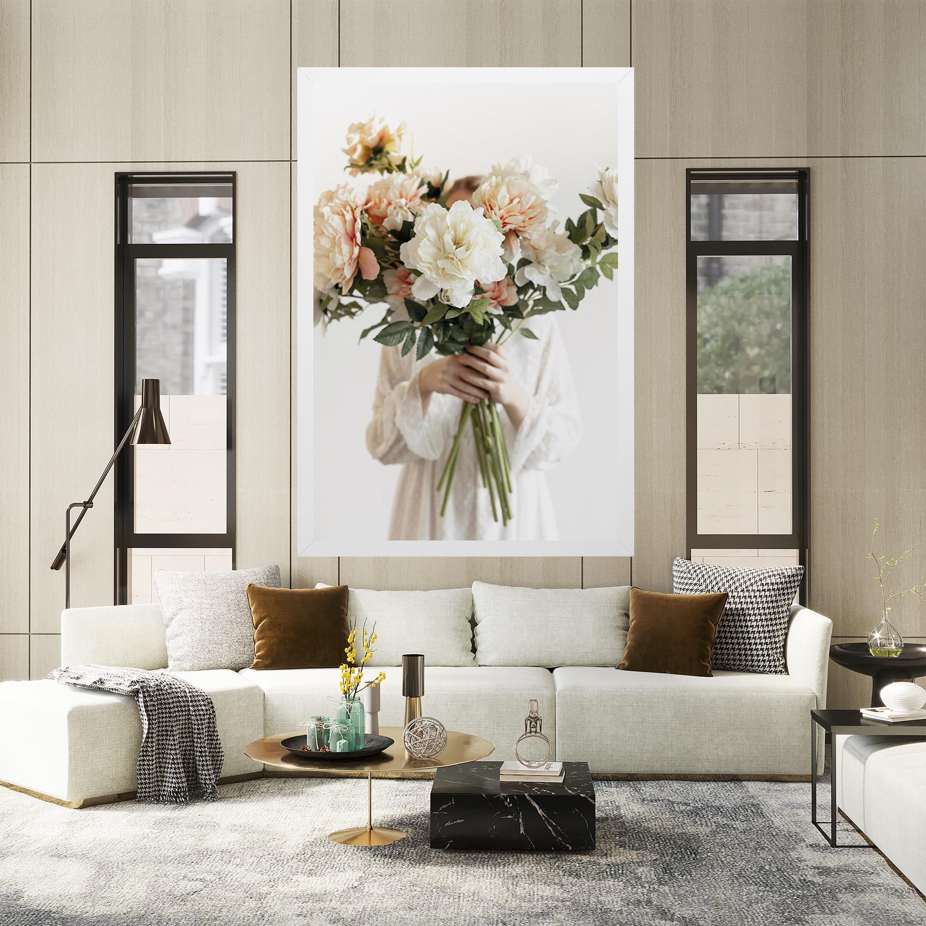 Vászonkép Bouquet Holding mockup 2