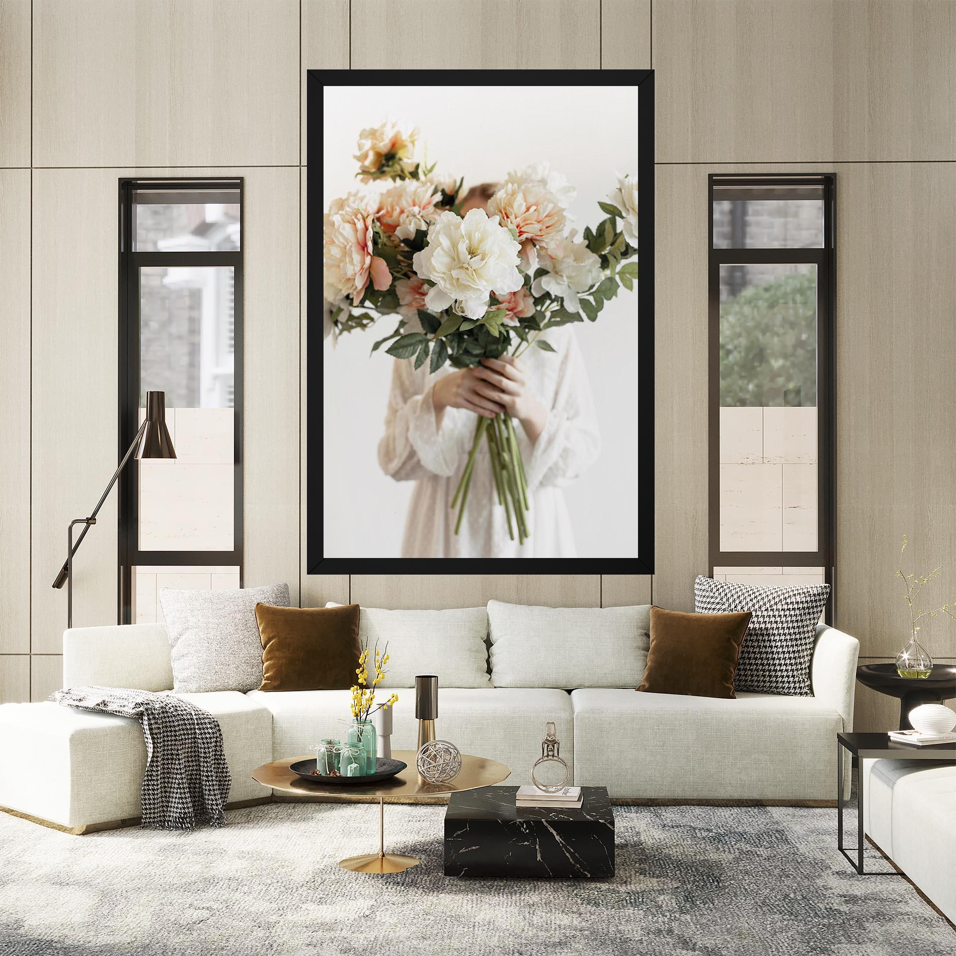 Vászonkép Bouquet Holding mockup 2