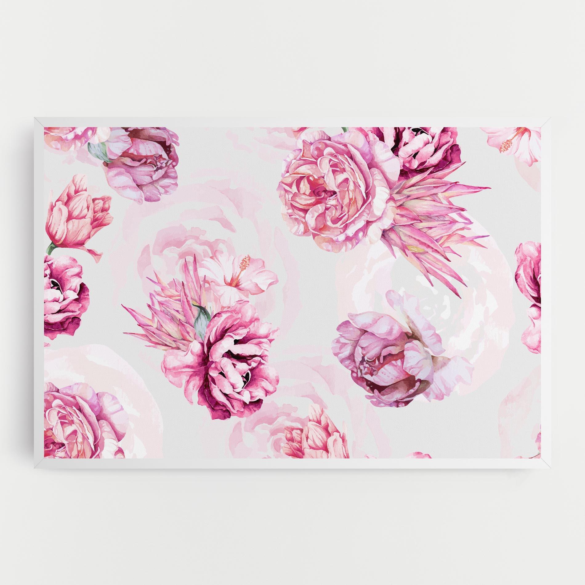 Vászonkép Blooming Peony mockup 0