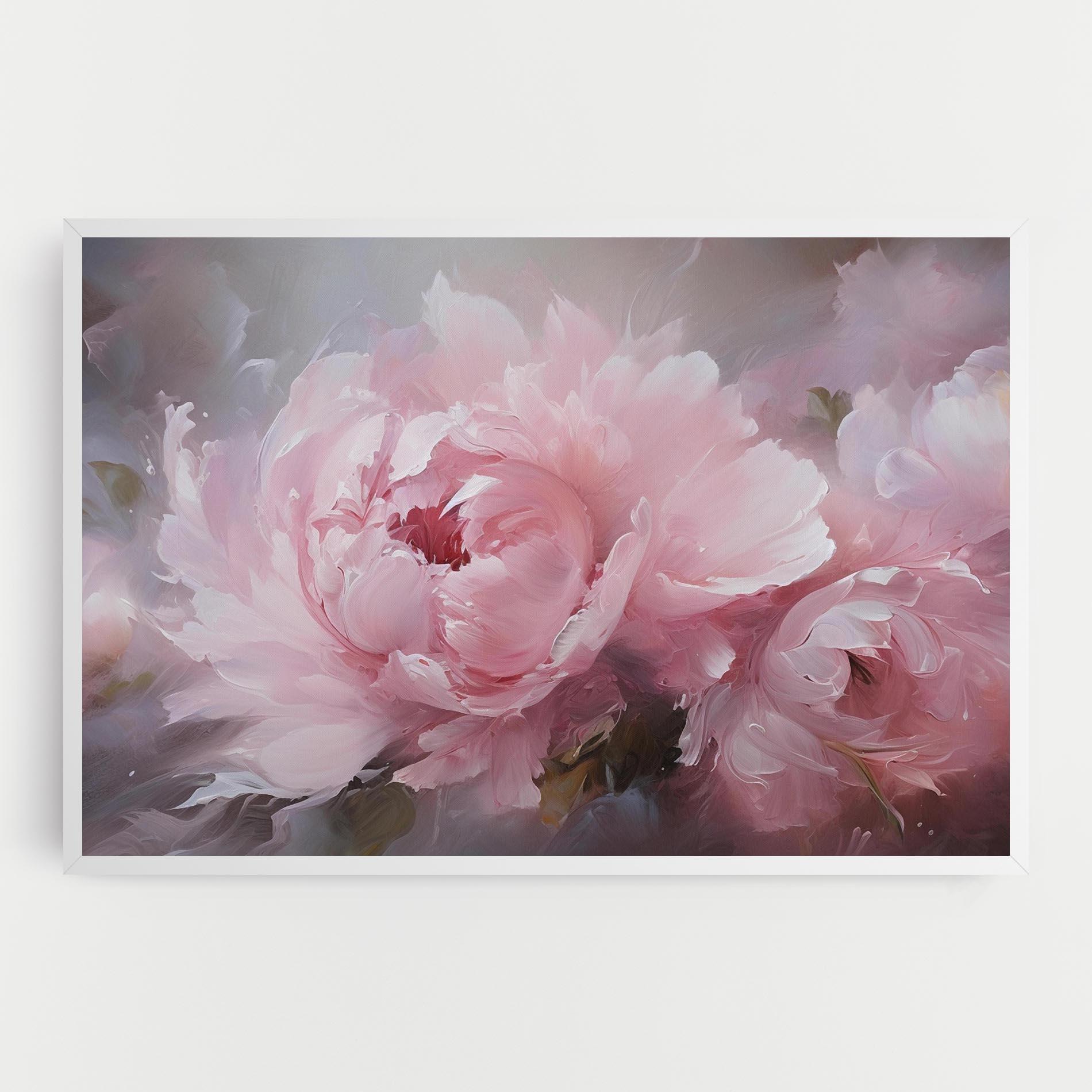 Vászonkép Dreamy Painting Peony mockup 0