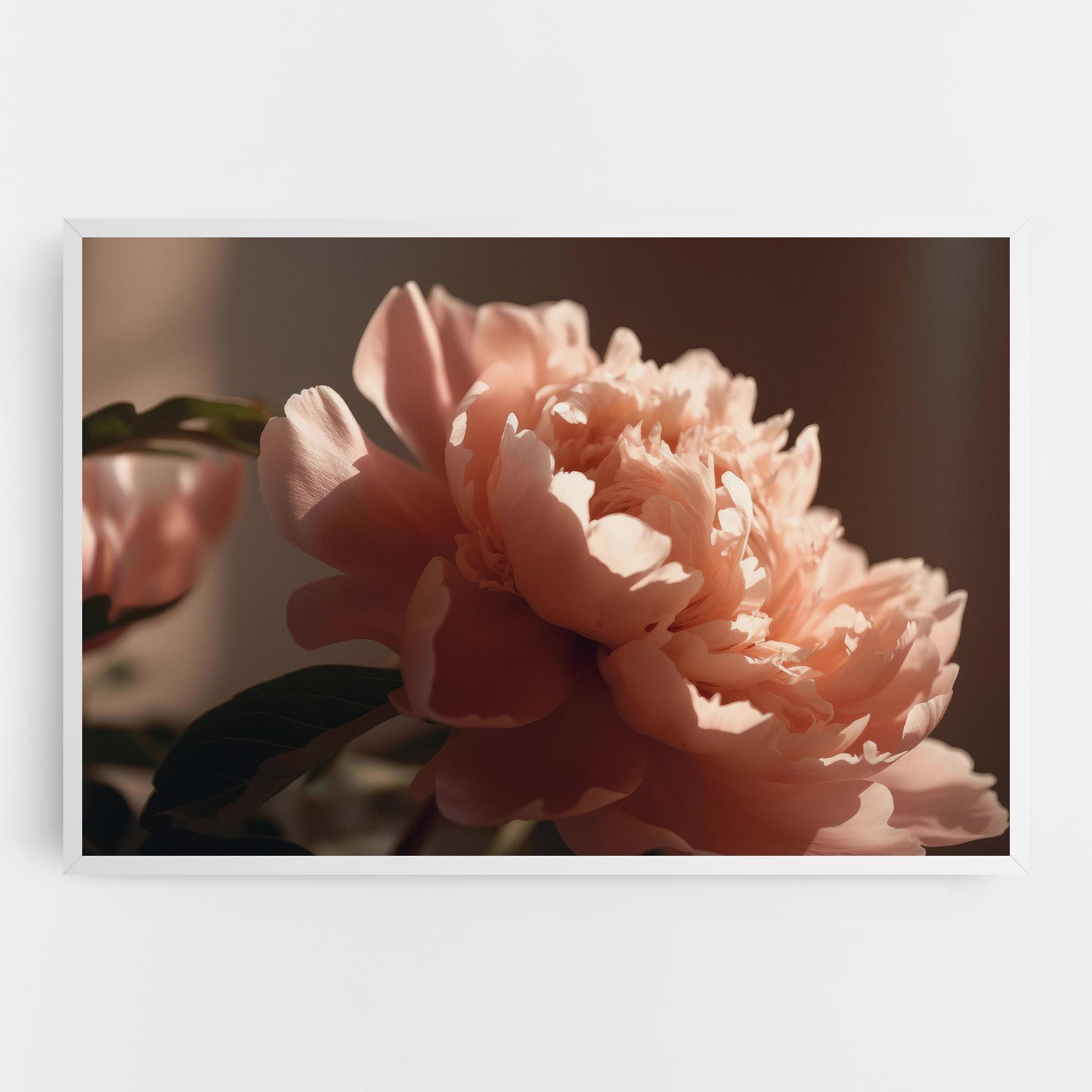 Vászonkép Light Orange Peony View mockup 0