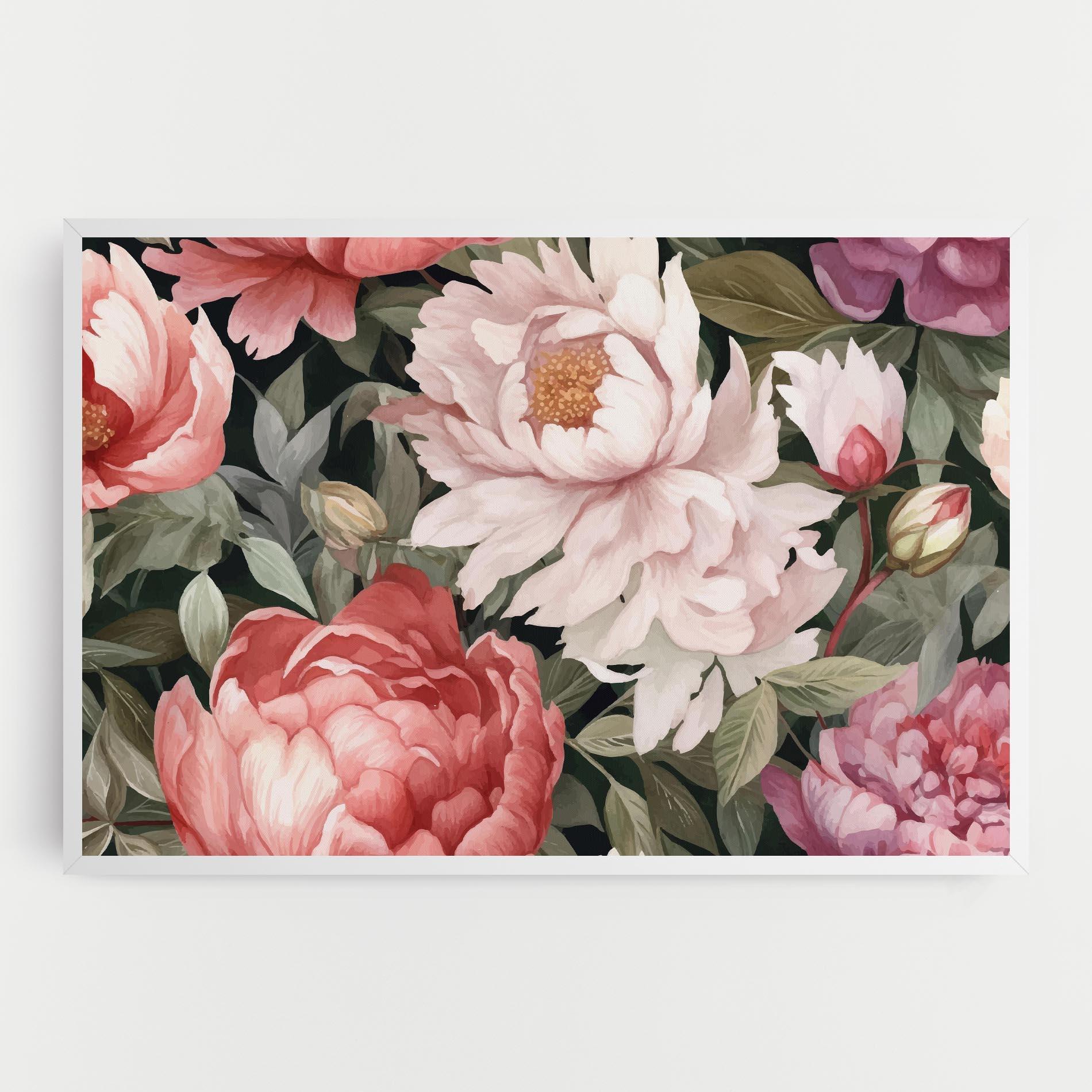 Vászonkép Light Peony Art mockup 0