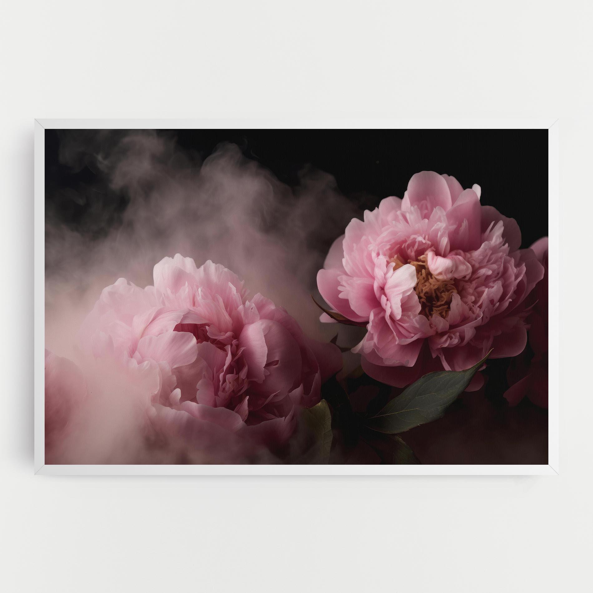 Vászonkép Peony In Smoke mockup 0