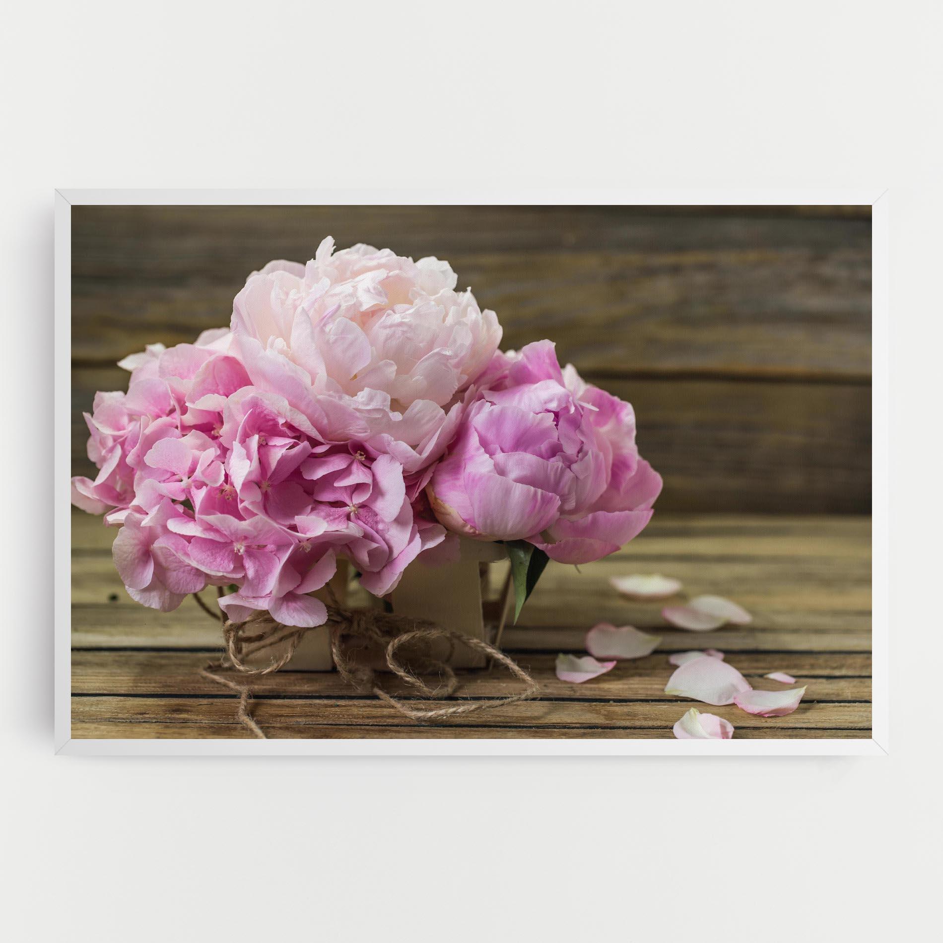 Vászonkép Peony On Table mockup 0