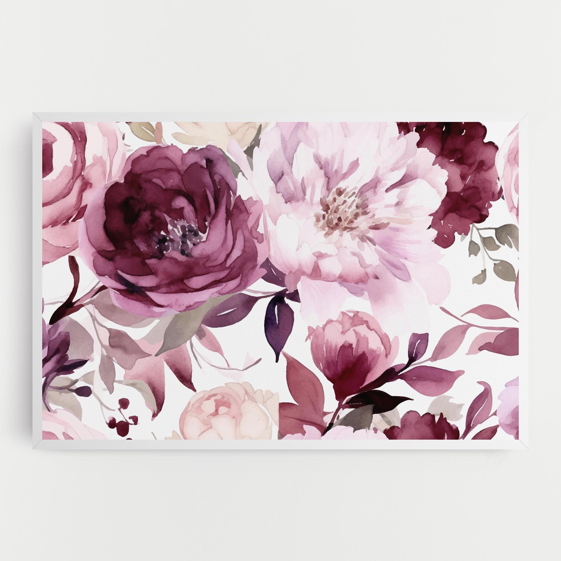 Vászonkép Peony Pink Purple mockup 0
