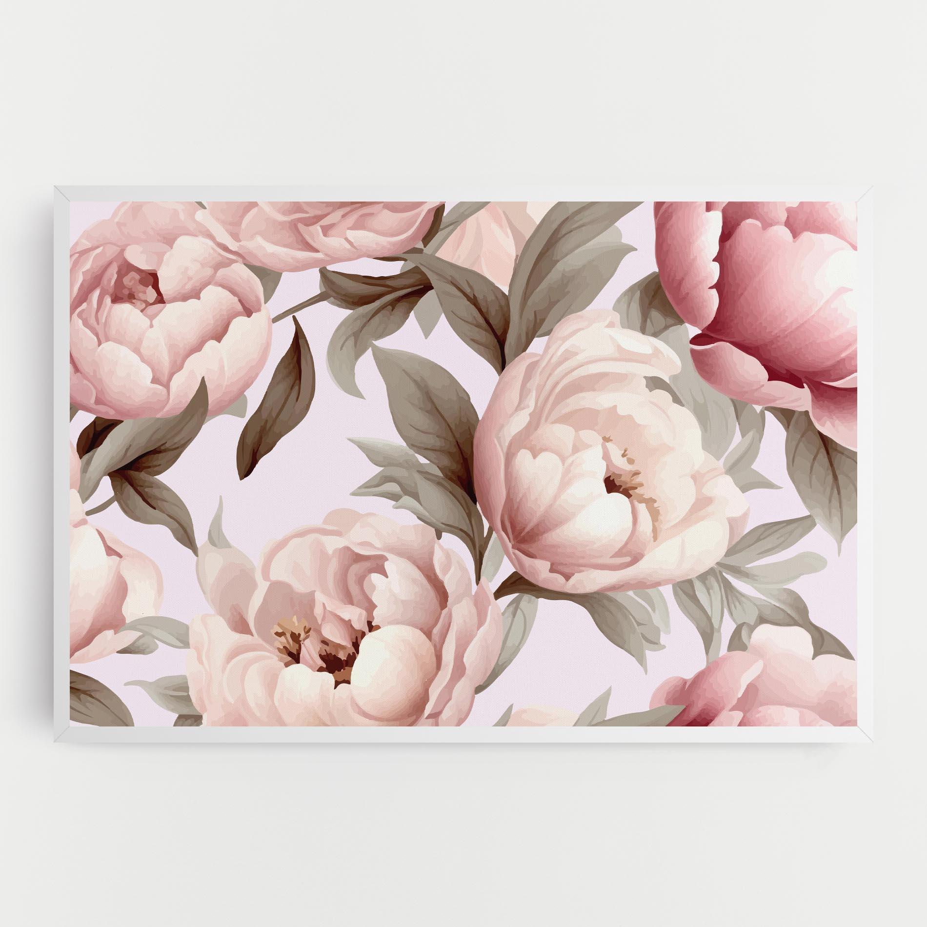 Vászonkép Pink Peony Buds mockup 0