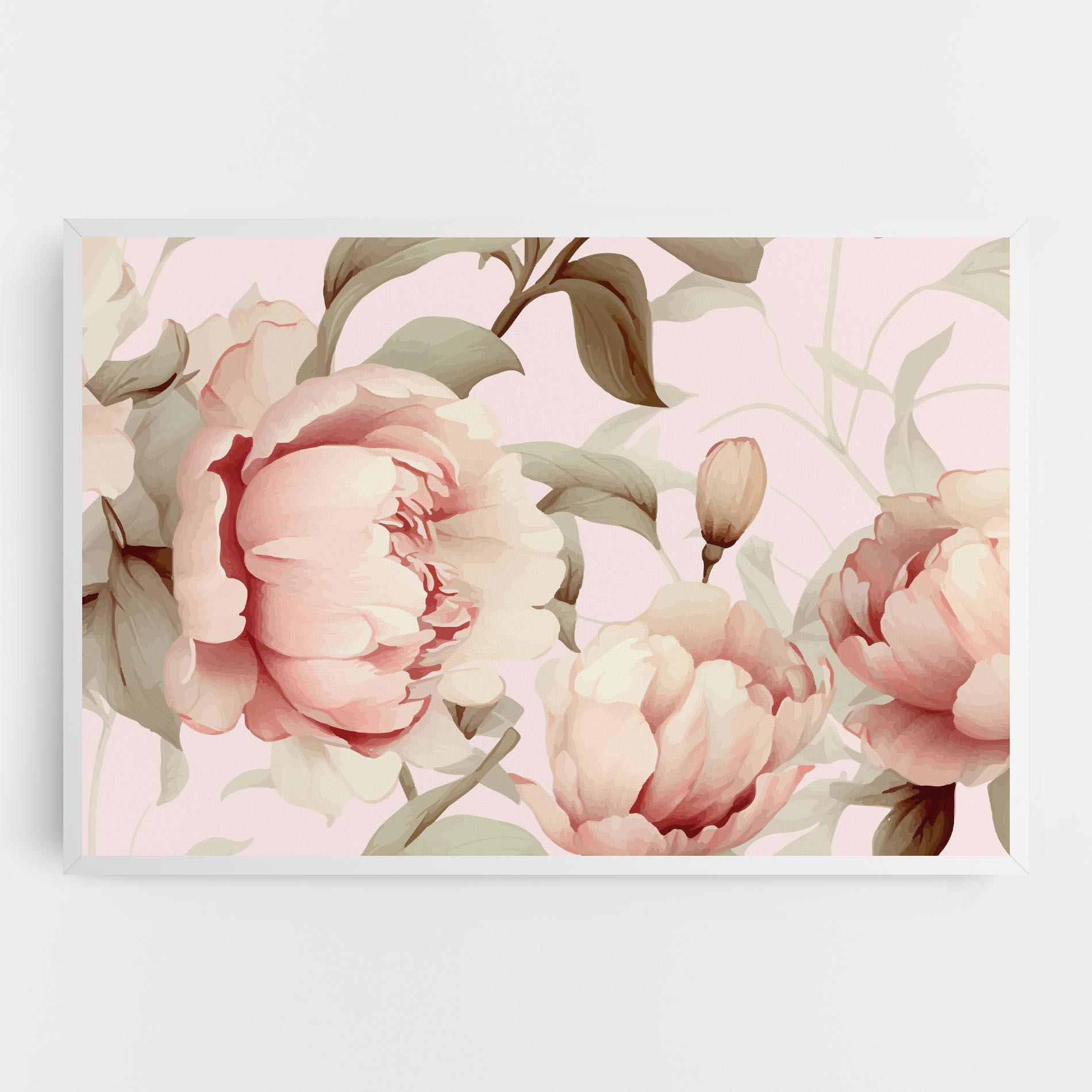 Vászonkép Pink Pretty Peony mockup 0