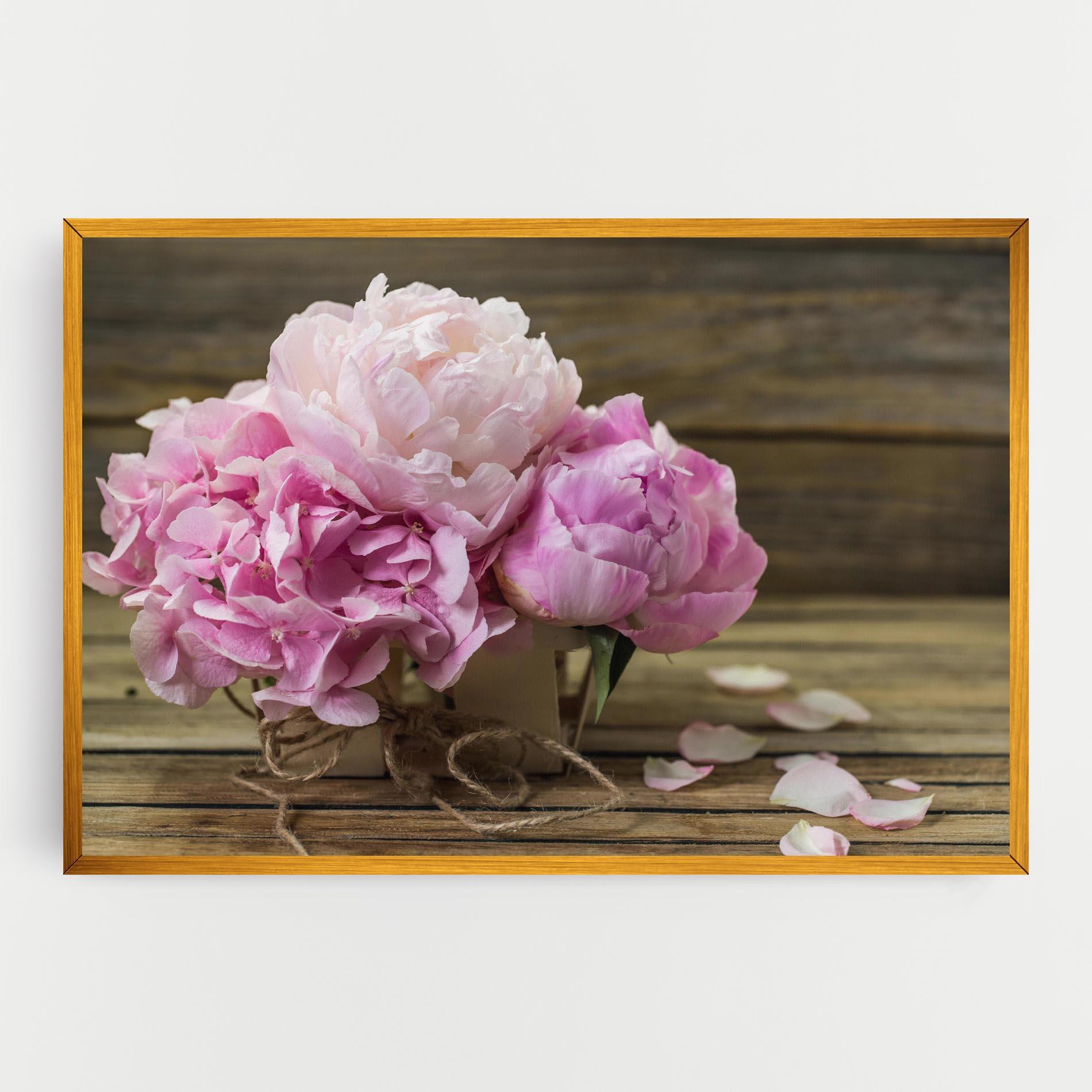 Vászonkép Peony On Table mockup 0