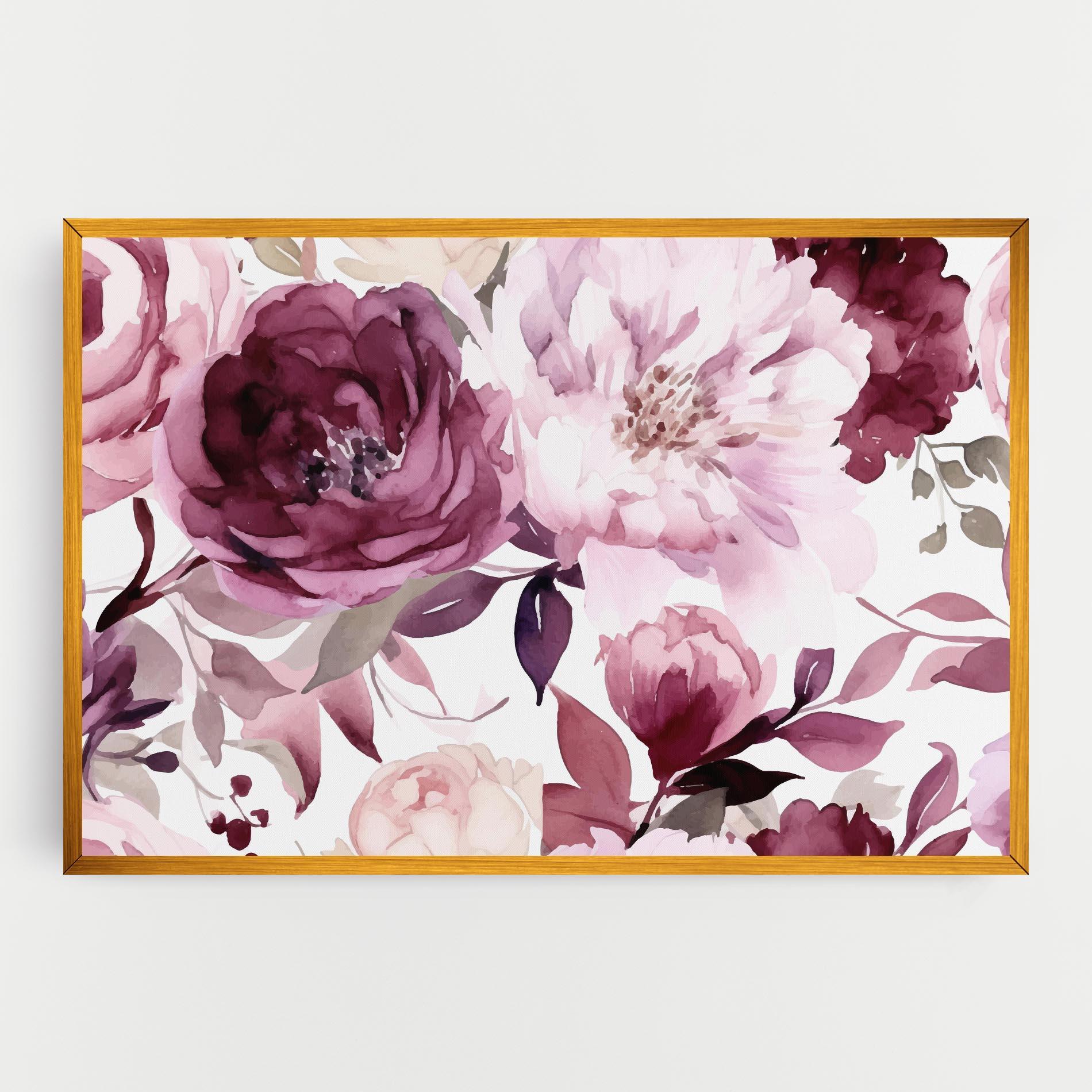 Vászonkép Peony Pink Purple mockup 0