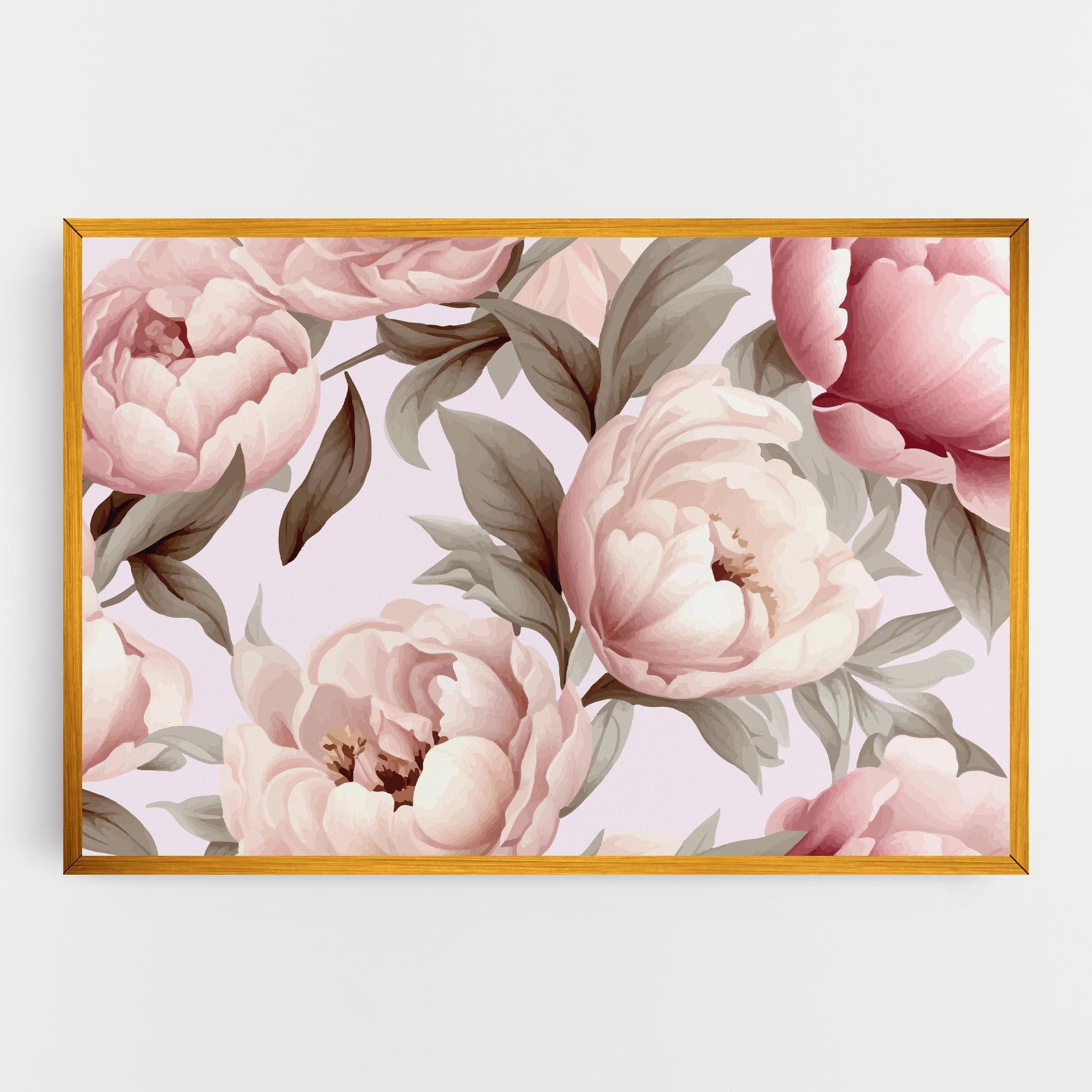 Vászonkép Pink Peony Buds mockup 0