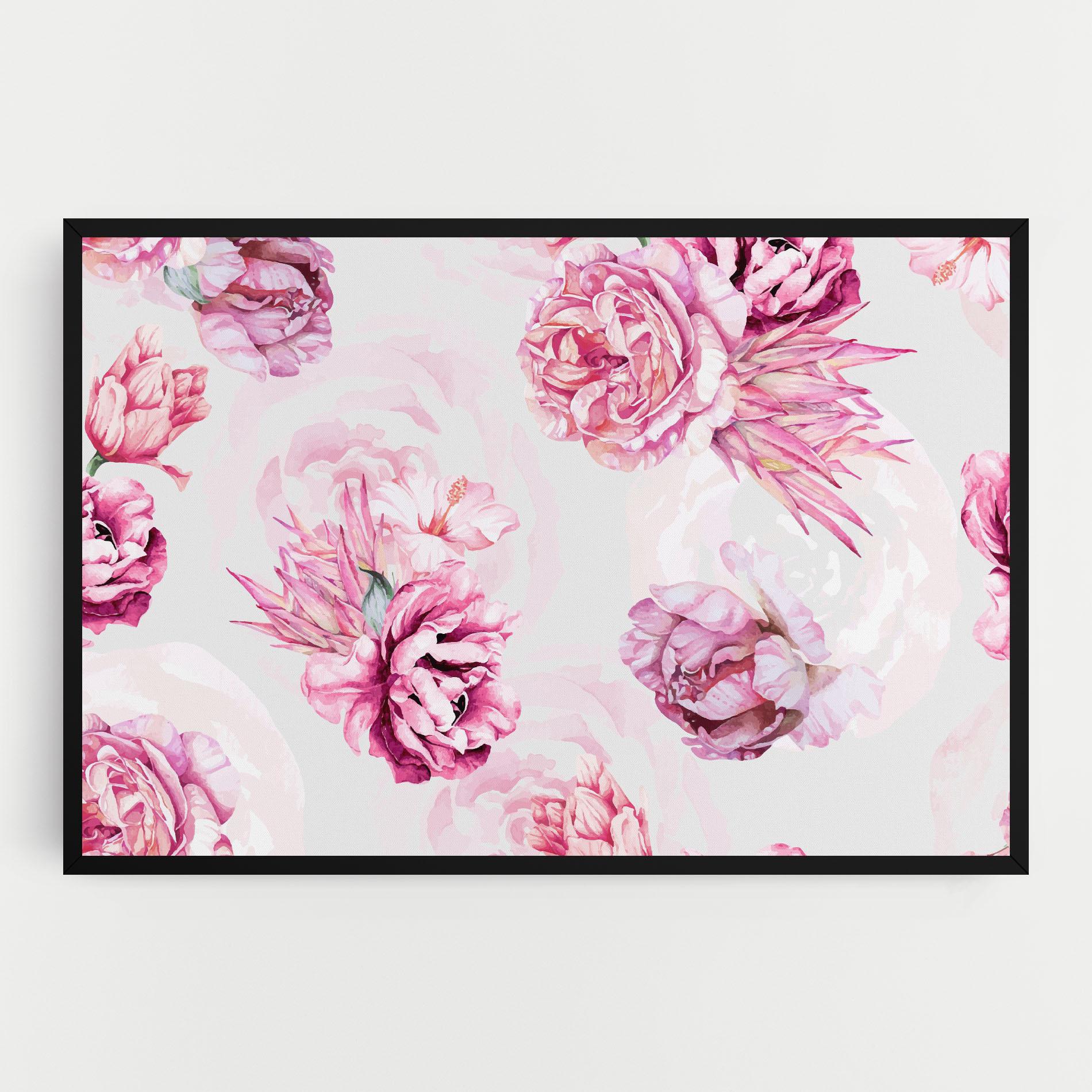 Vászonkép Blooming Peony mockup 0