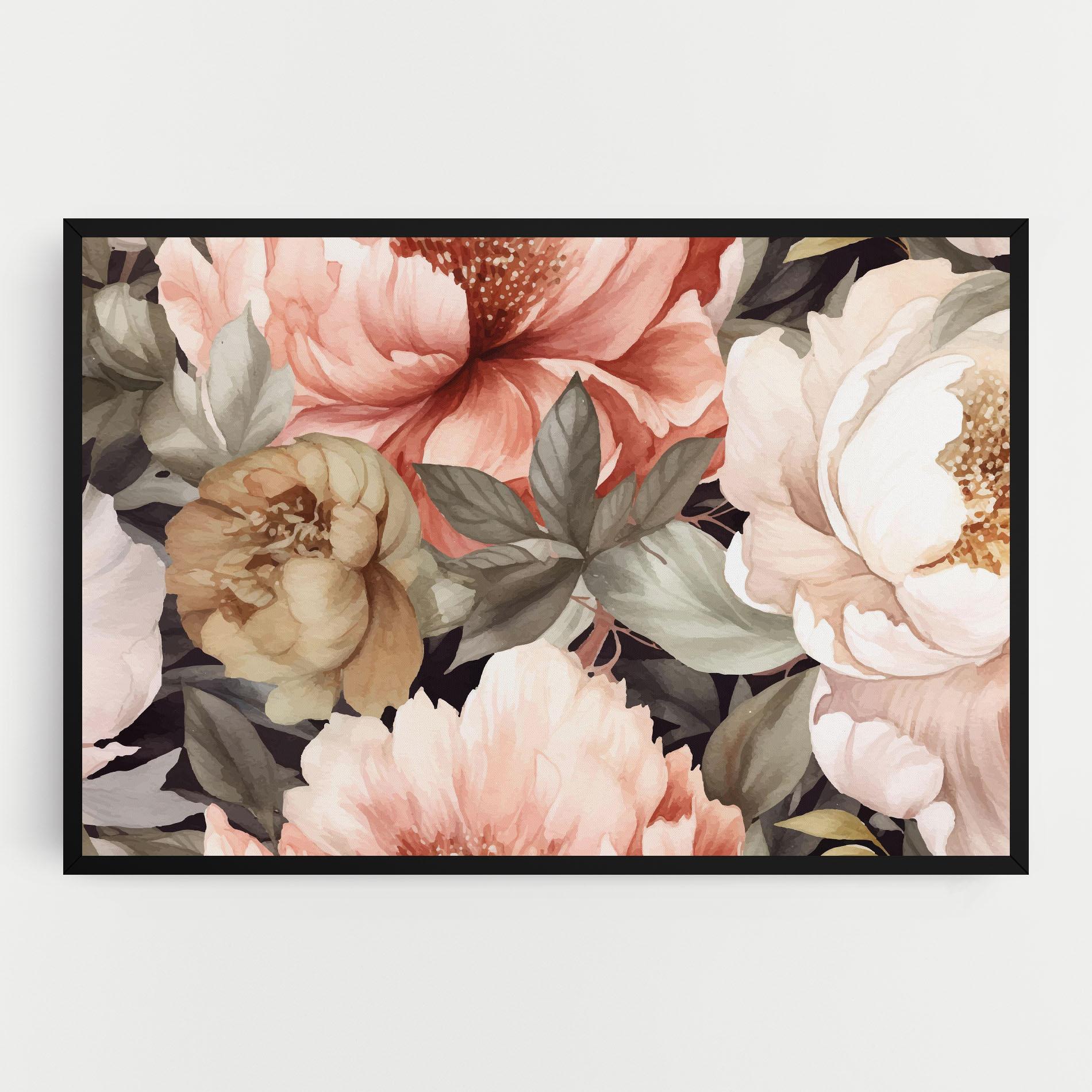 Vászonkép Cream Pink Peony mockup 0