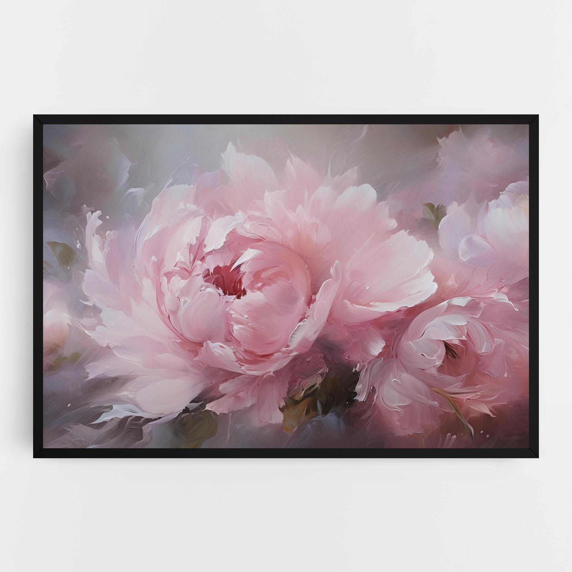 Vászonkép Dreamy Painting Peony mockup 0