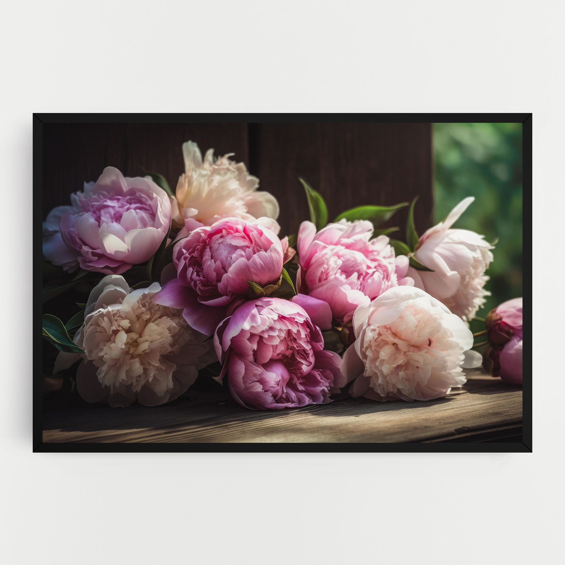 Peonies On The Table mockup 0