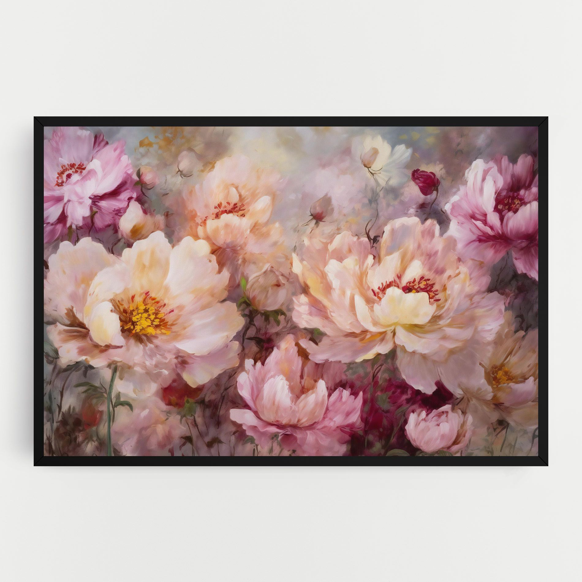 Peony Painting Art mockup 0