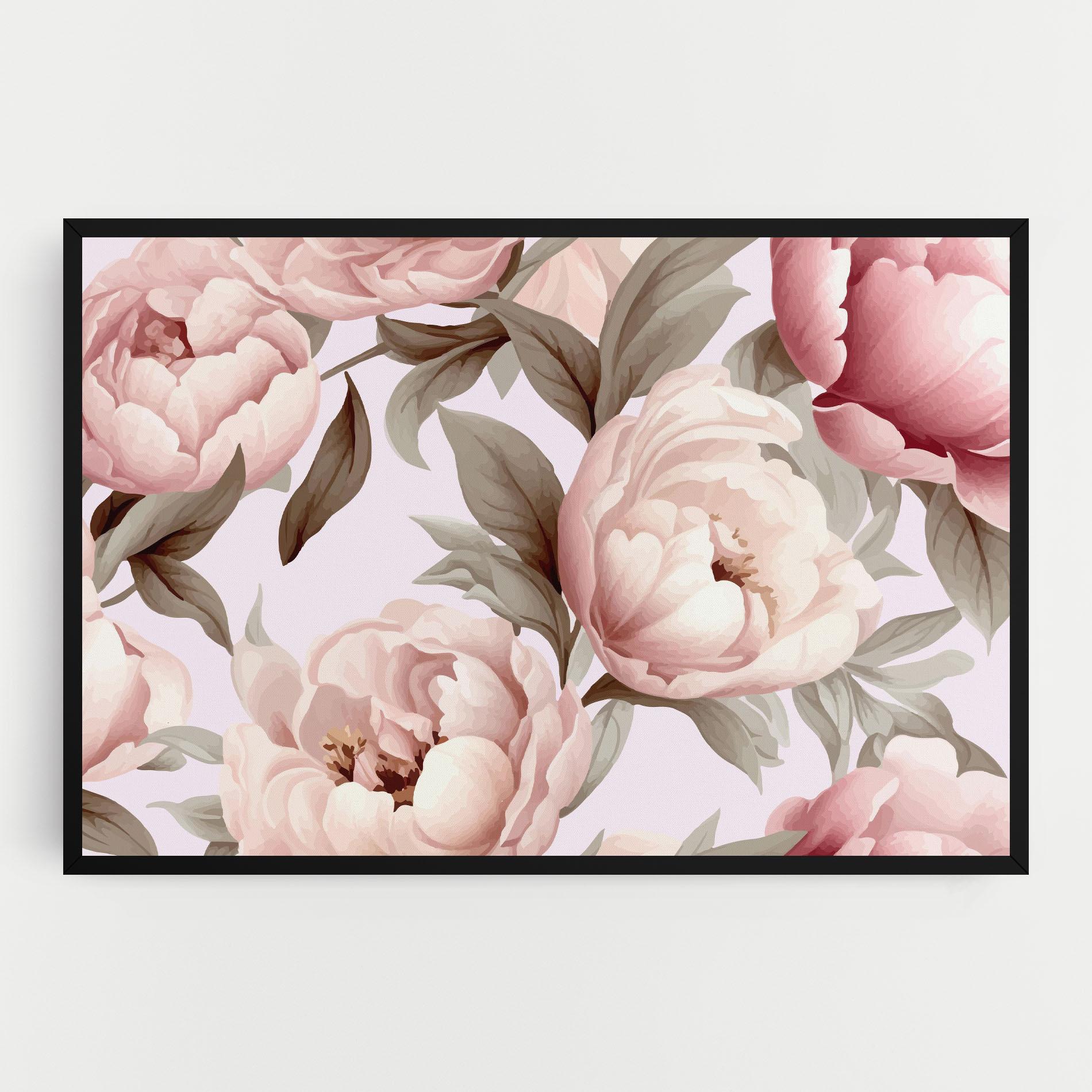Vászonkép Pink Peony Buds mockup 0