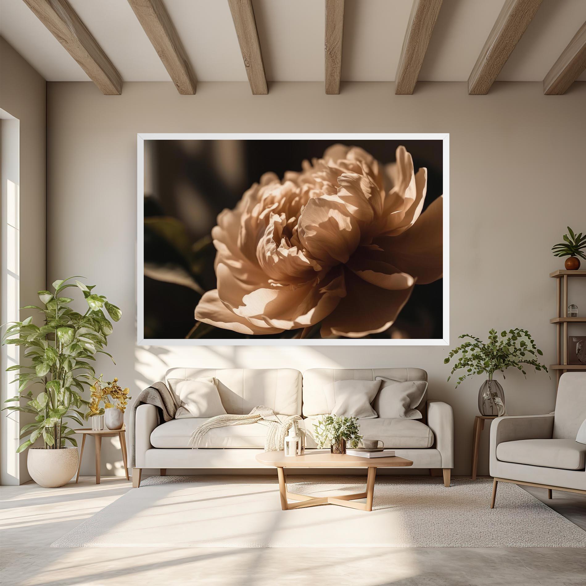 Vászonkép Cream Peony mockup 6