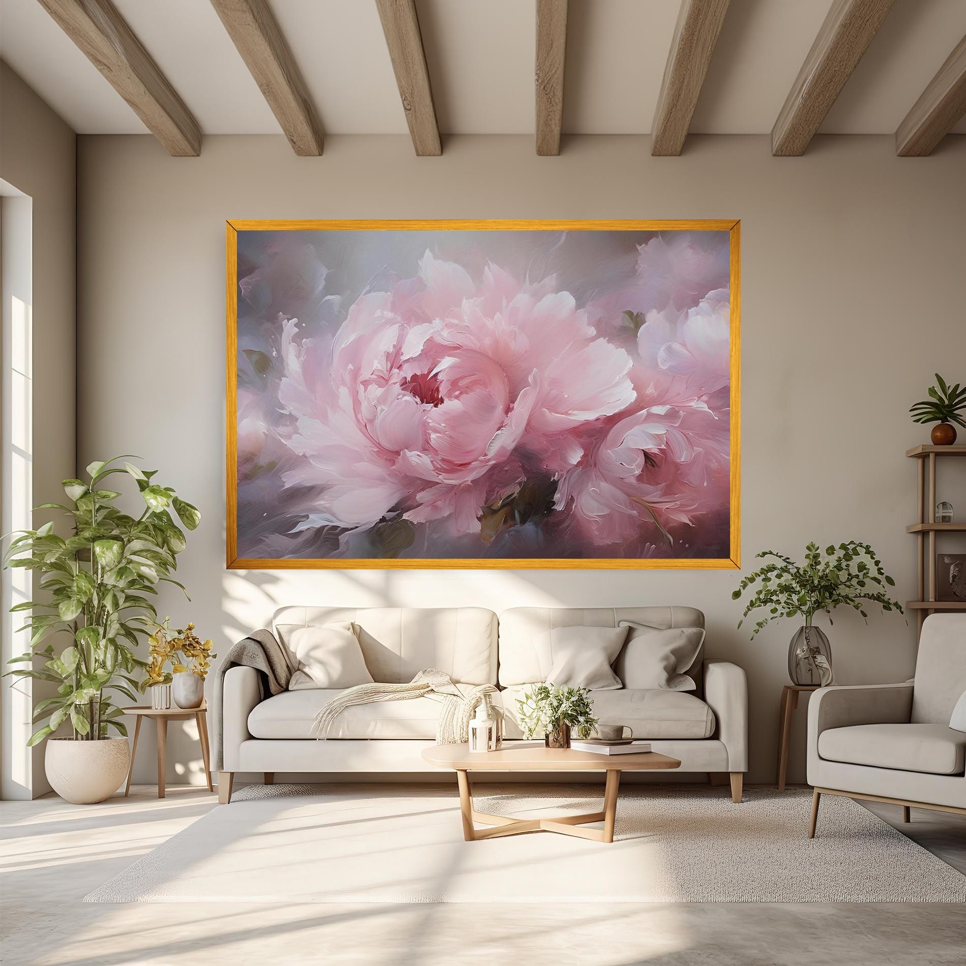 Dreamy Painting Peony mockup 6
