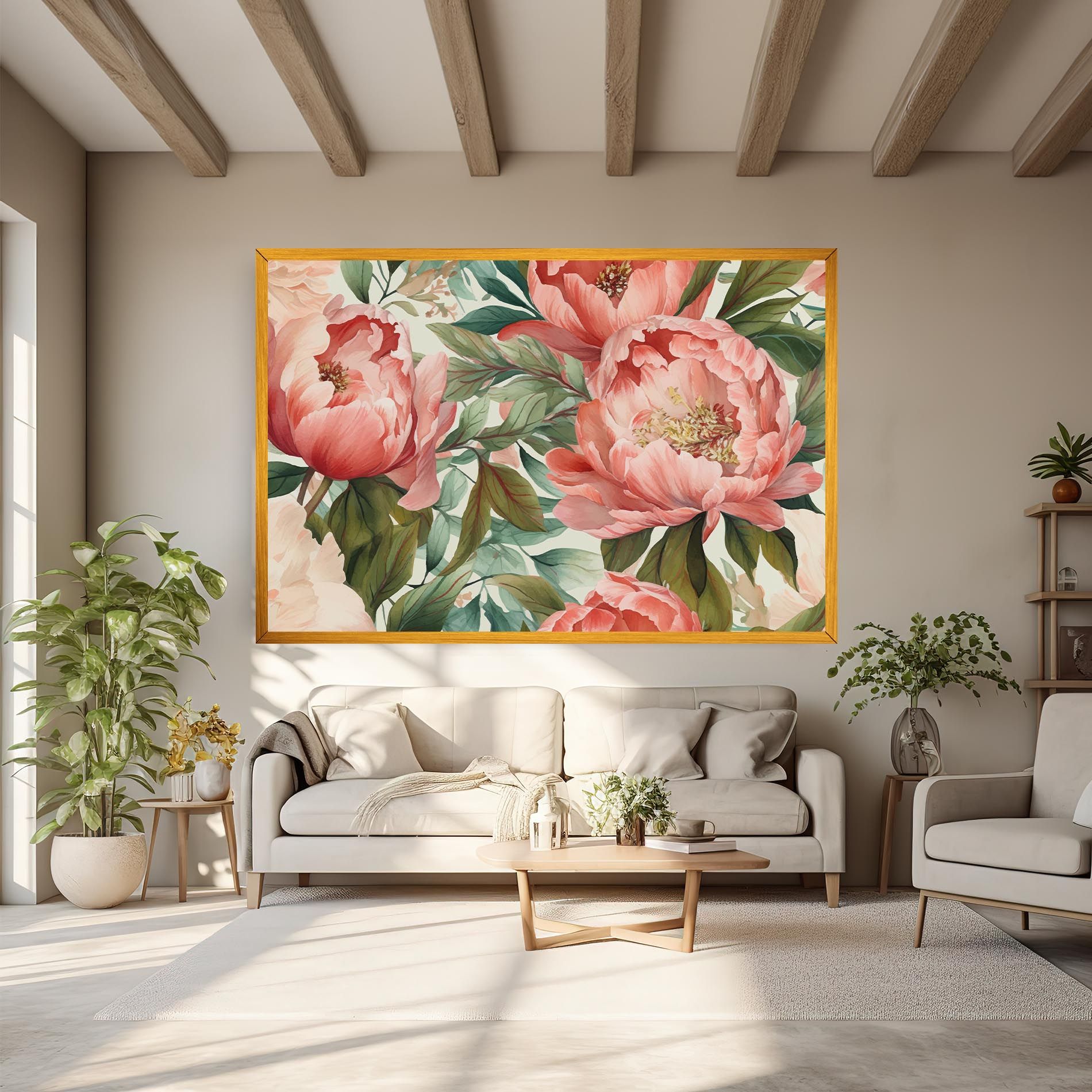 Light Red Peony mockup 6