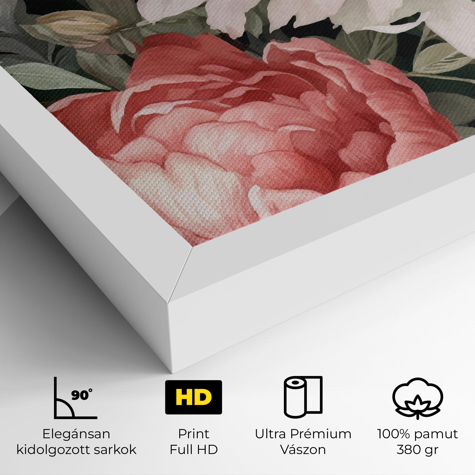 Vászonkép Light Peony Art mockup 4