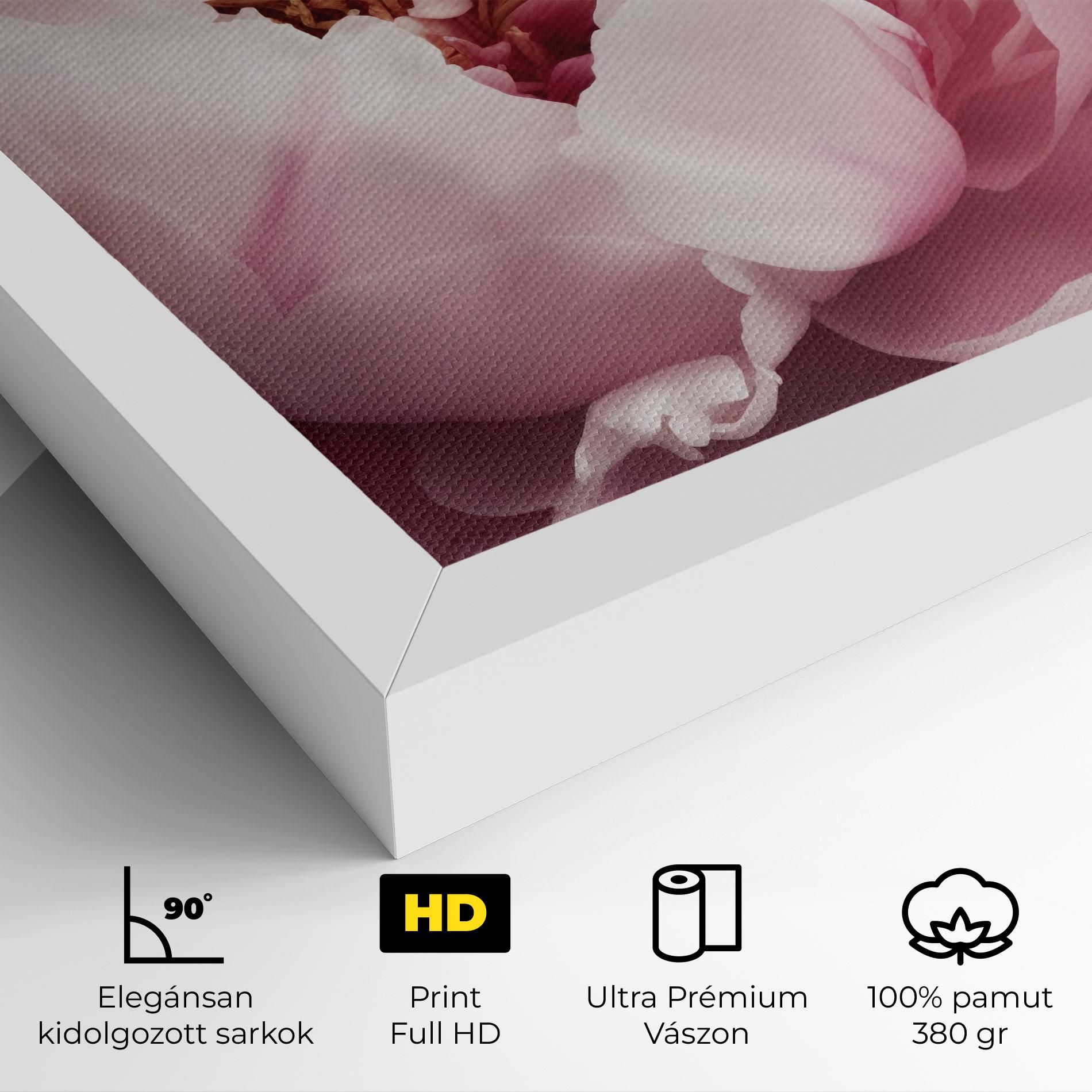 Vászonkép Pastel Peony Petals mockup 4