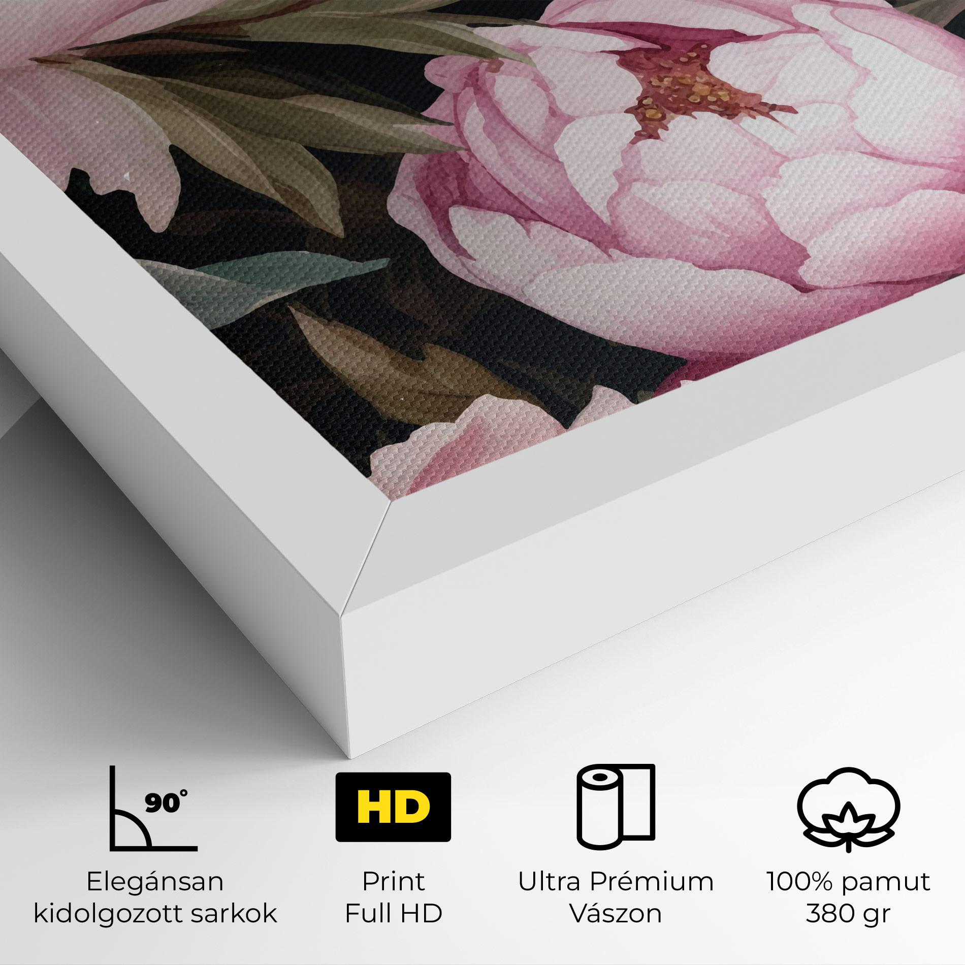 Vászonkép Peony Paint mockup 4