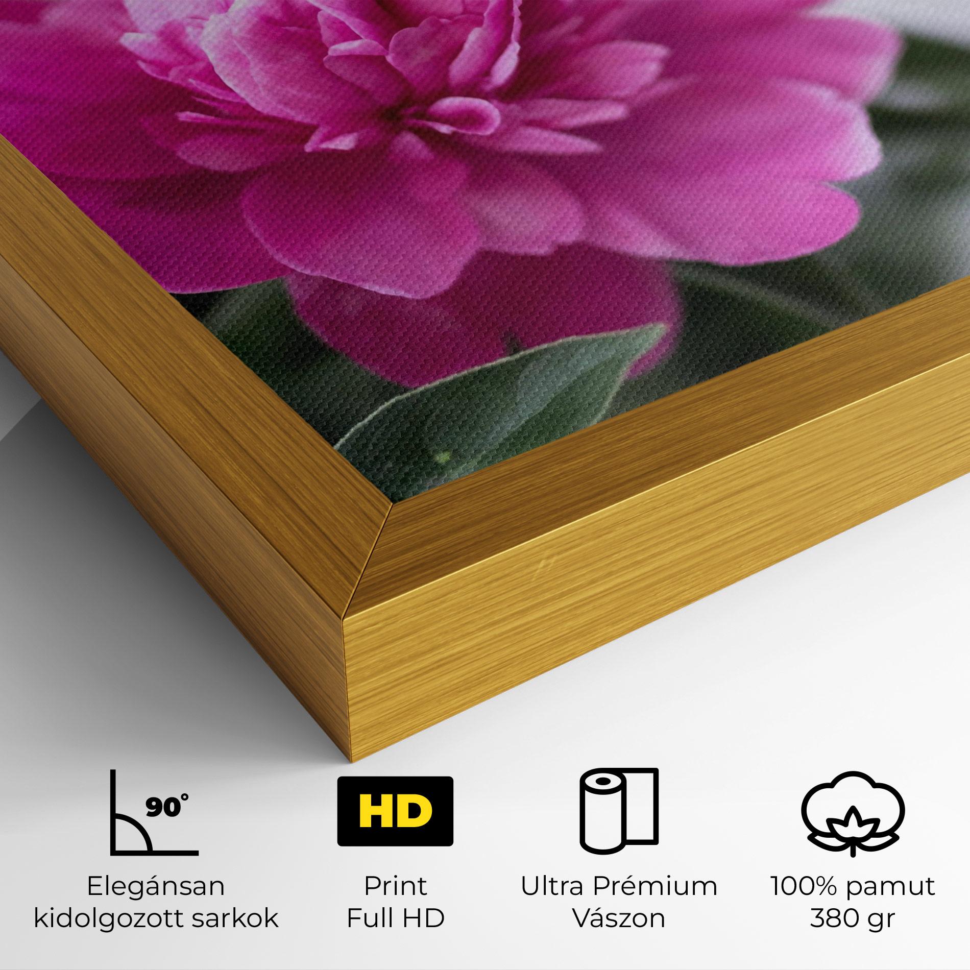 Vászonkép Dark Pink Peony mockup 4