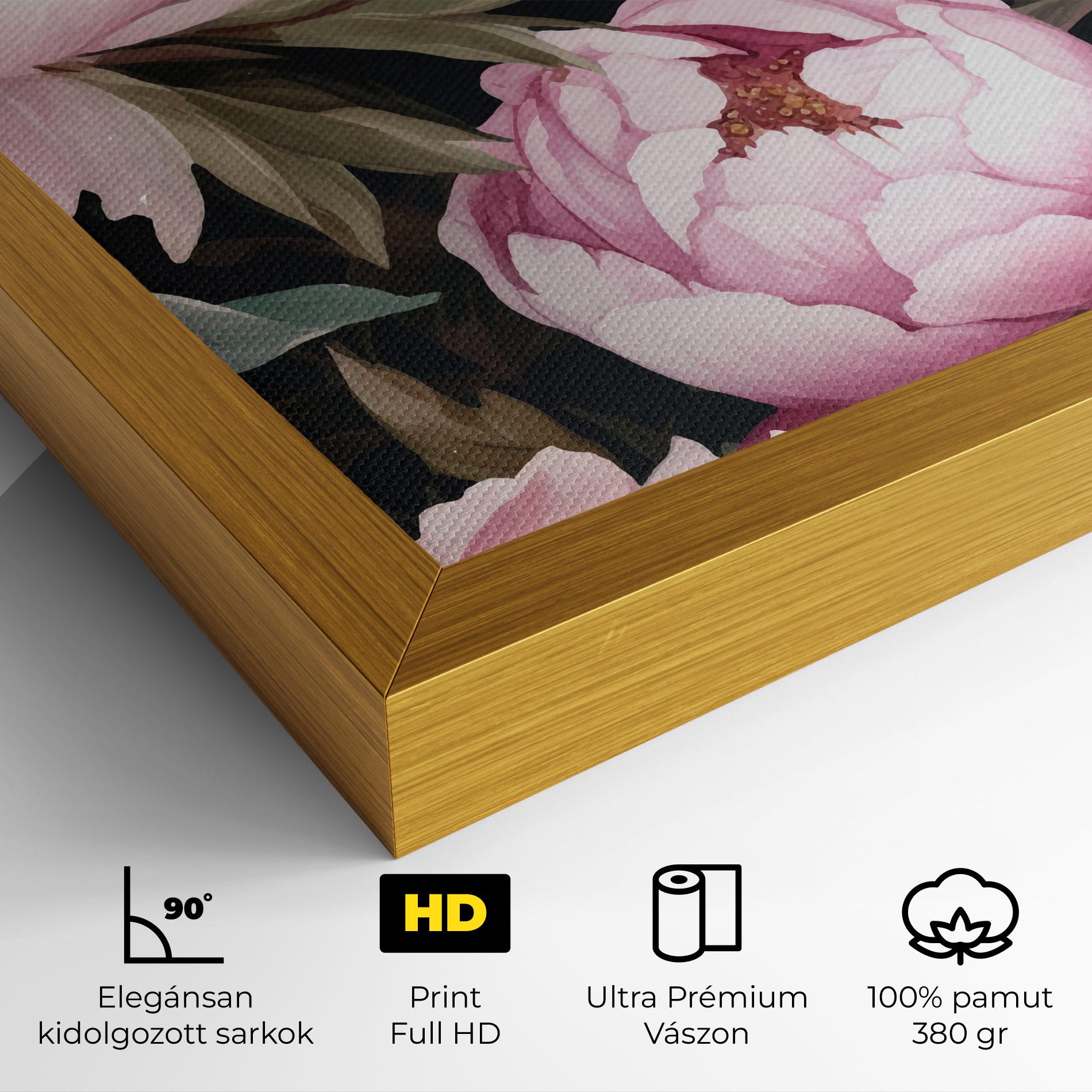 Vászonkép Peony Paint mockup 4