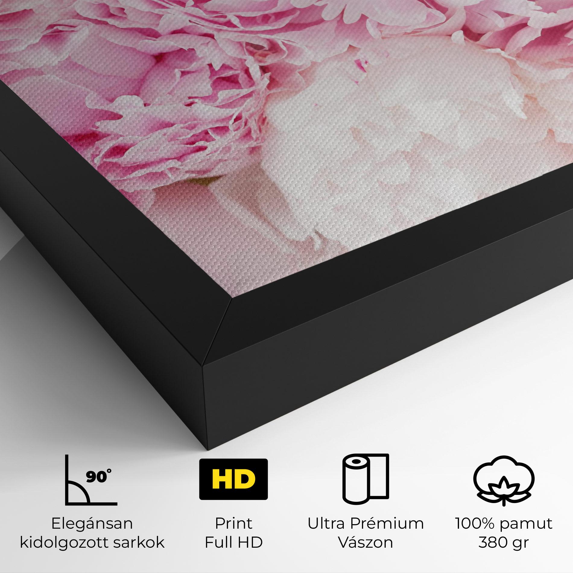 Vászonkép Dreamy Pink Pastel Peony mockup 4