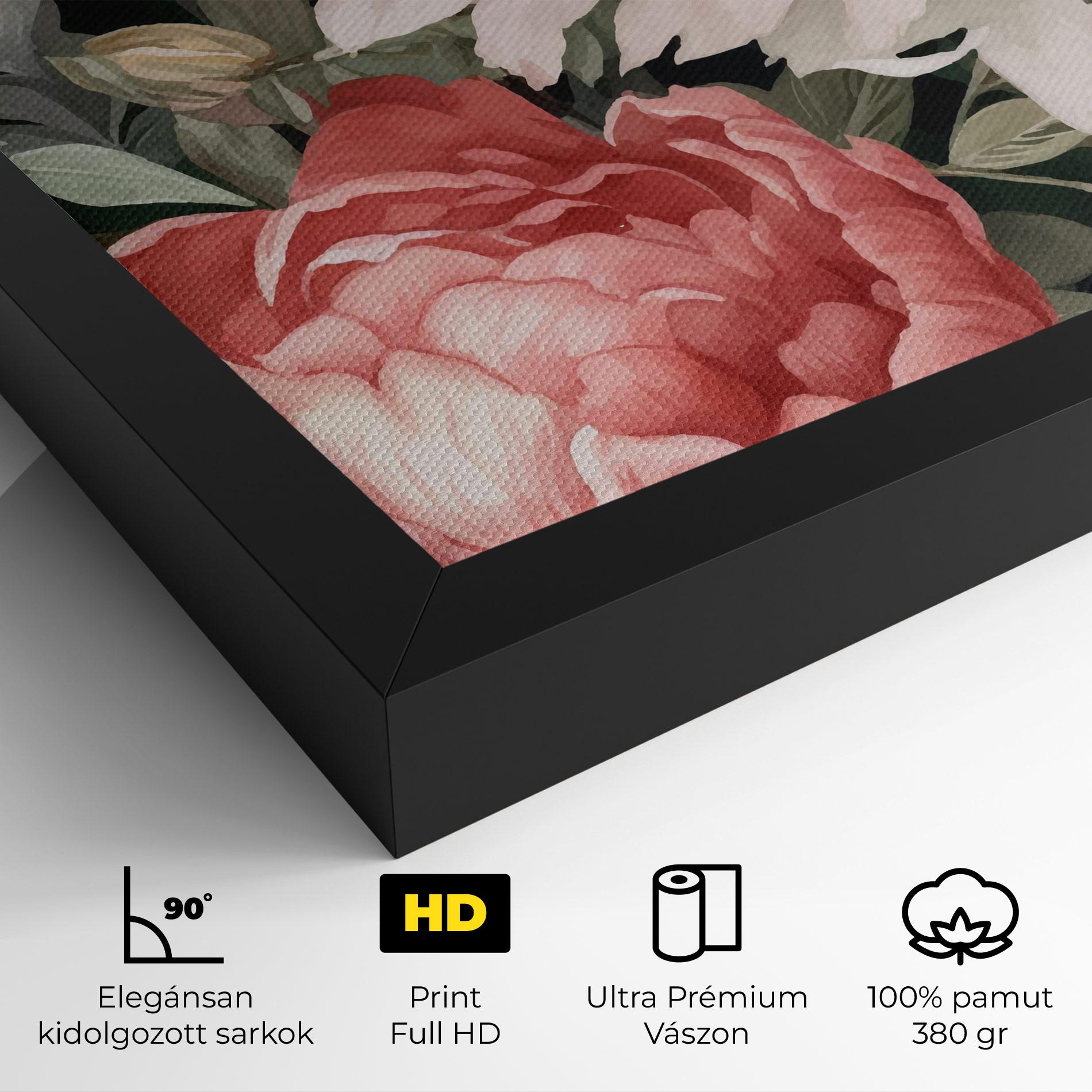 Vászonkép Light Peony Art mockup 4
