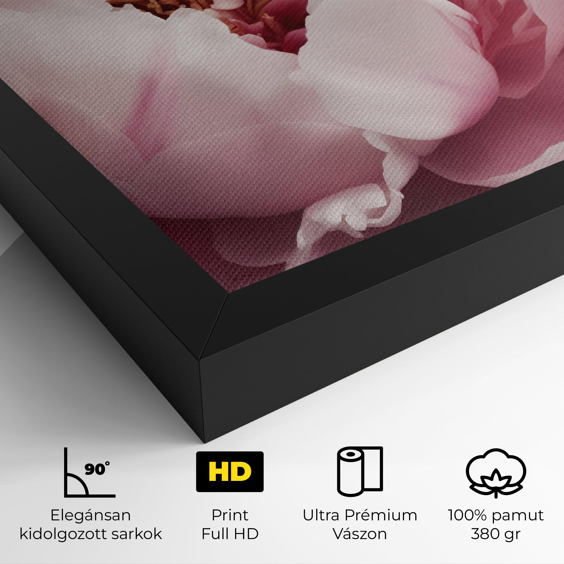 Vászonkép Pastel Peony Petals mockup 4